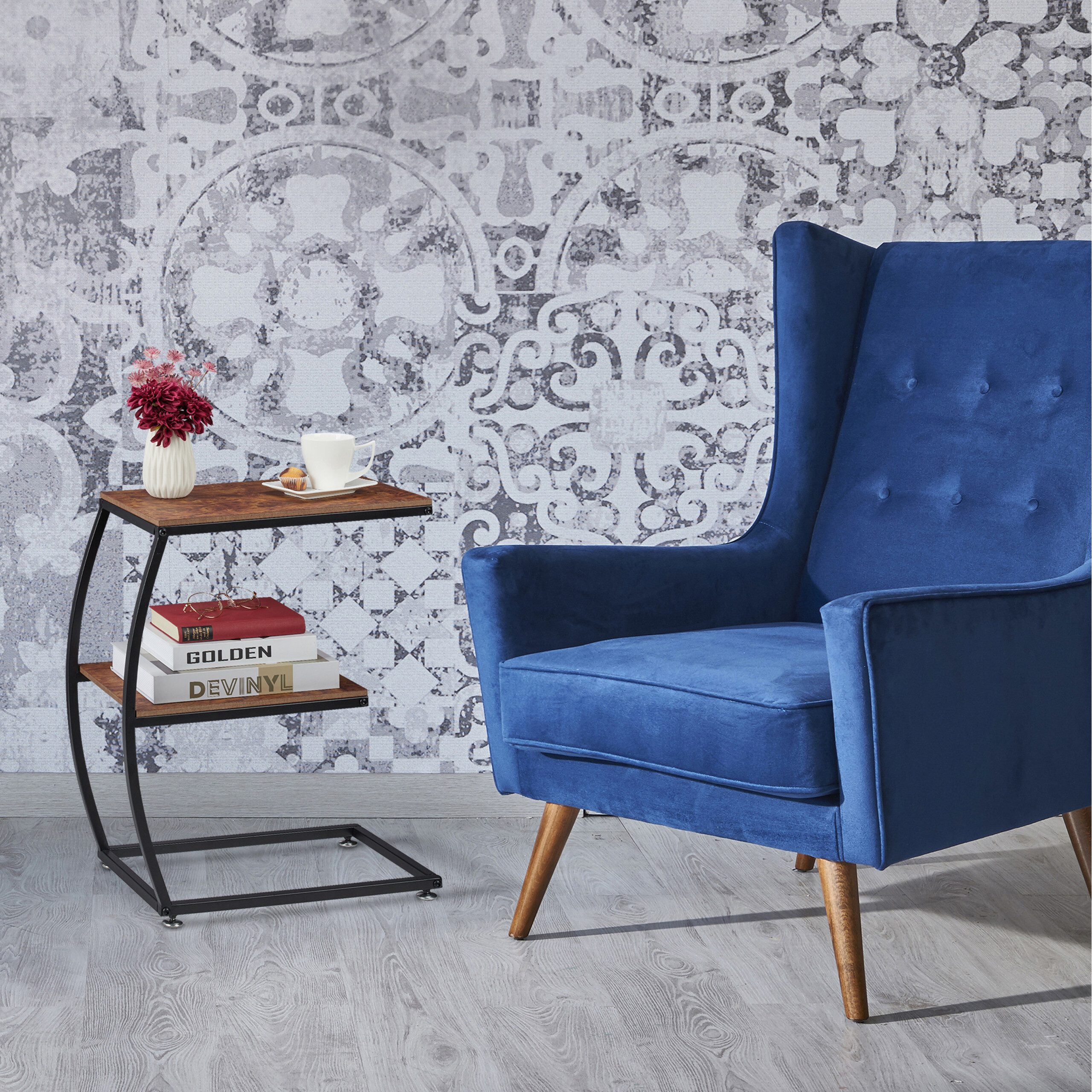 relaxdays Beistelltisch Industrial 2 Ablage günstig online kaufen