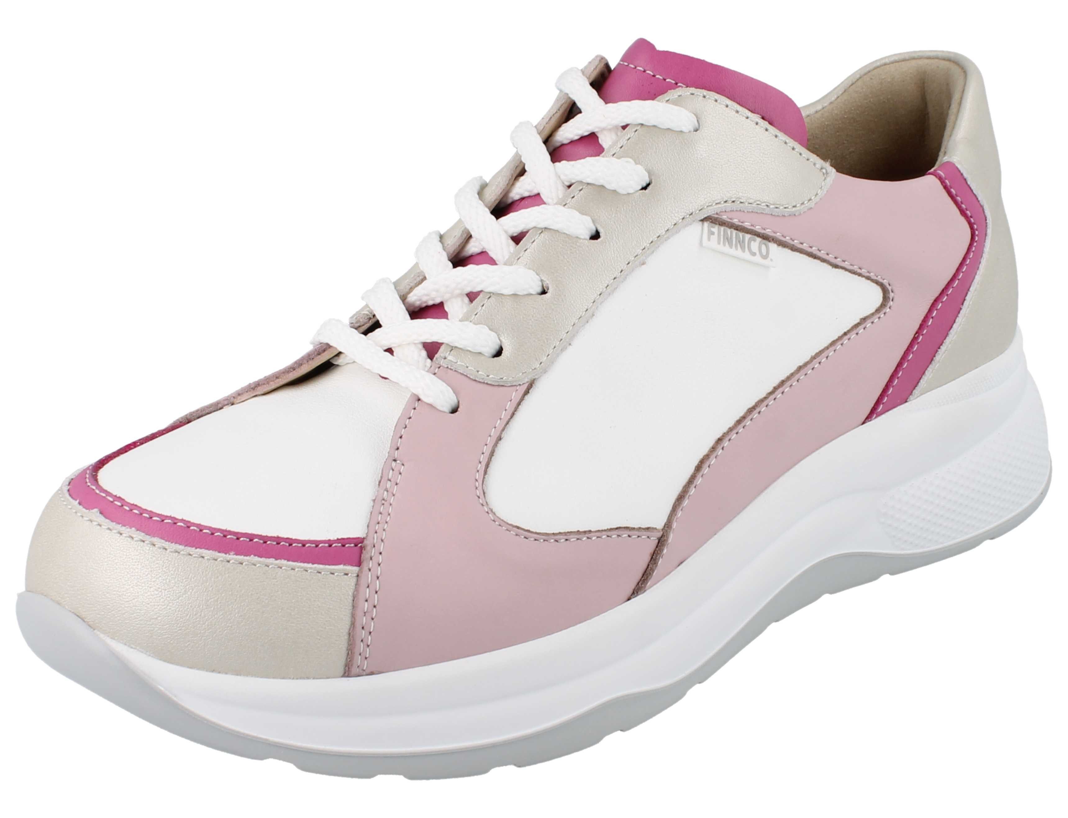 Finn Comfort FINN COMFORT FINNCO Piccadilly Damen Halbschuhe rose pink beige Schnürschuh Wechselfußbett