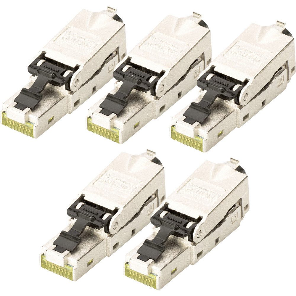 Digitus DN-93631-5 RJ45-Einbaumodul Keystone CAT 6a 5 St. Netzwerk-Adapter