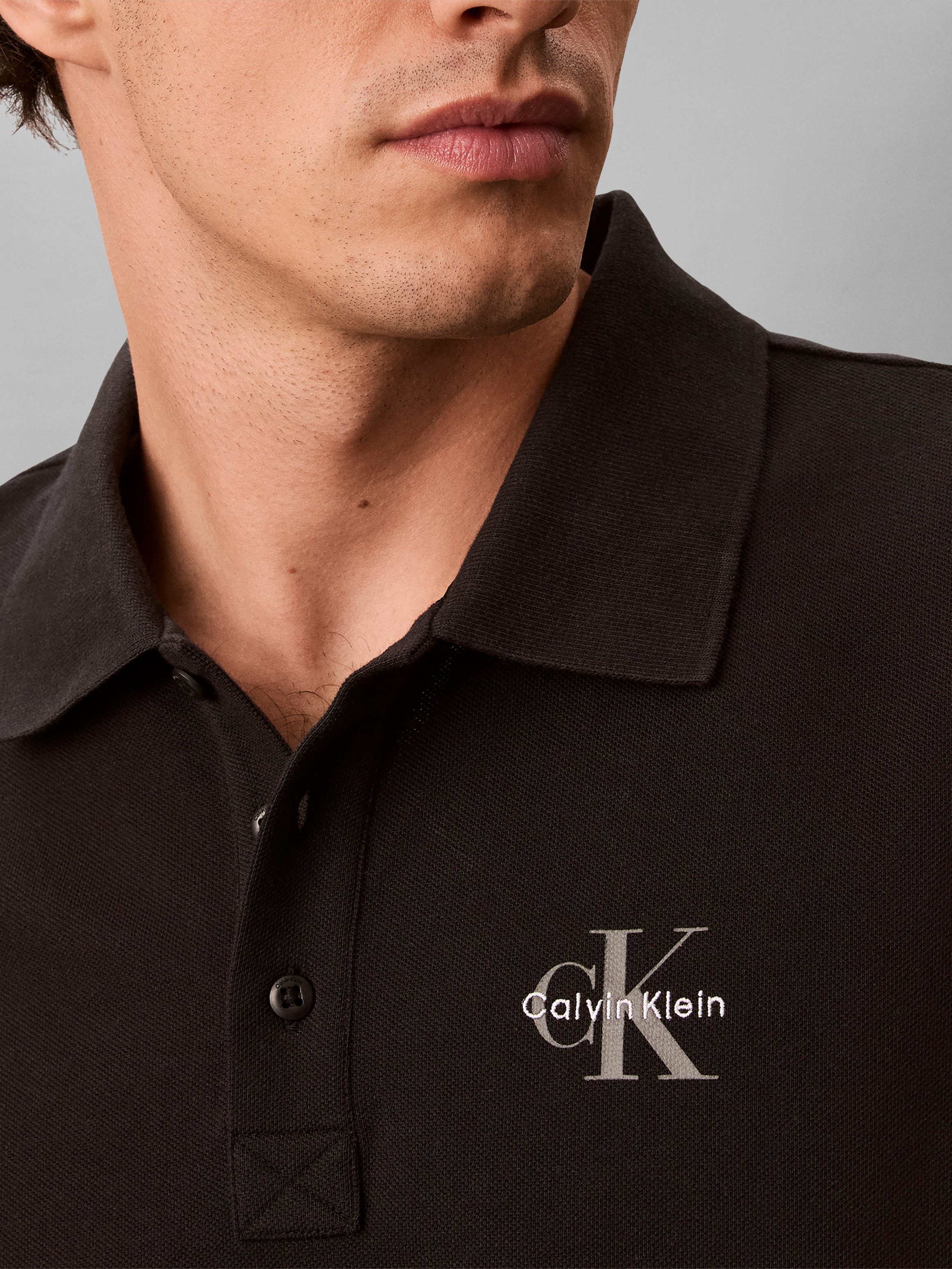 Calvin Klein Jeans Poloshirt EASY MONOLOGO CASUAL PIQUE Regular fit mit Polokragen