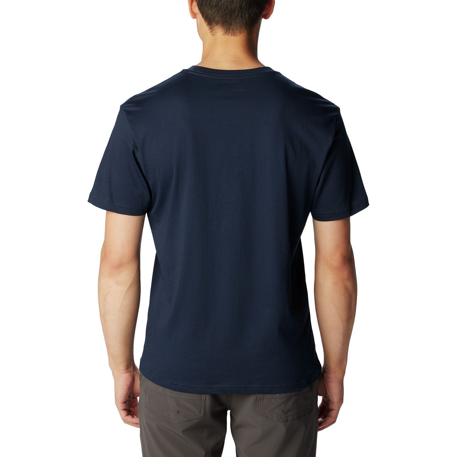 Rundhalsausschnitt Kurzarmshirt navy Columbia mit Basic Logo™ 474 T-Shirt