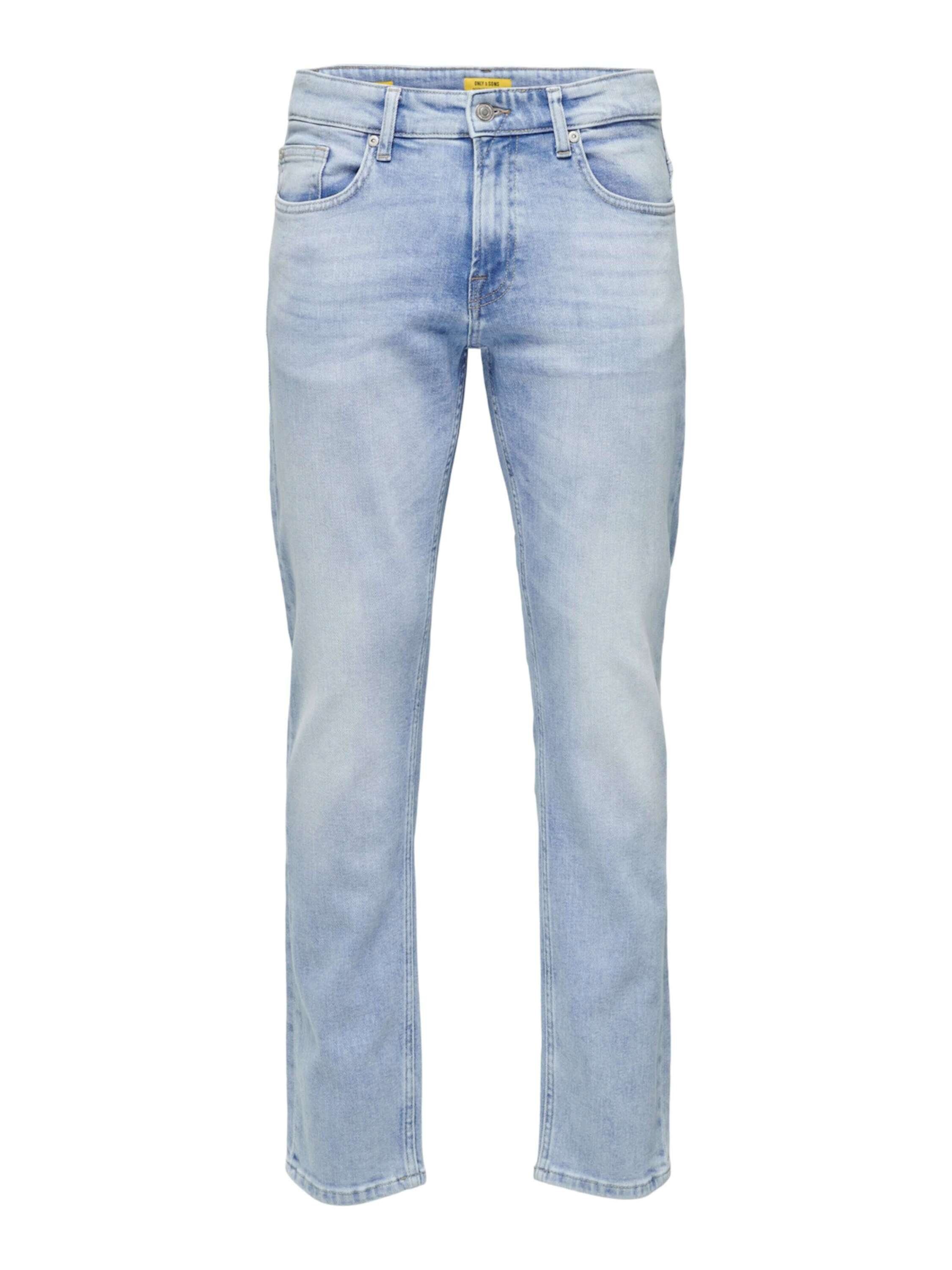 Only & Sons Herren Jeans ONSWEFT 4873 - Regular Fit - Blau - Light Blue Den günstig online kaufen