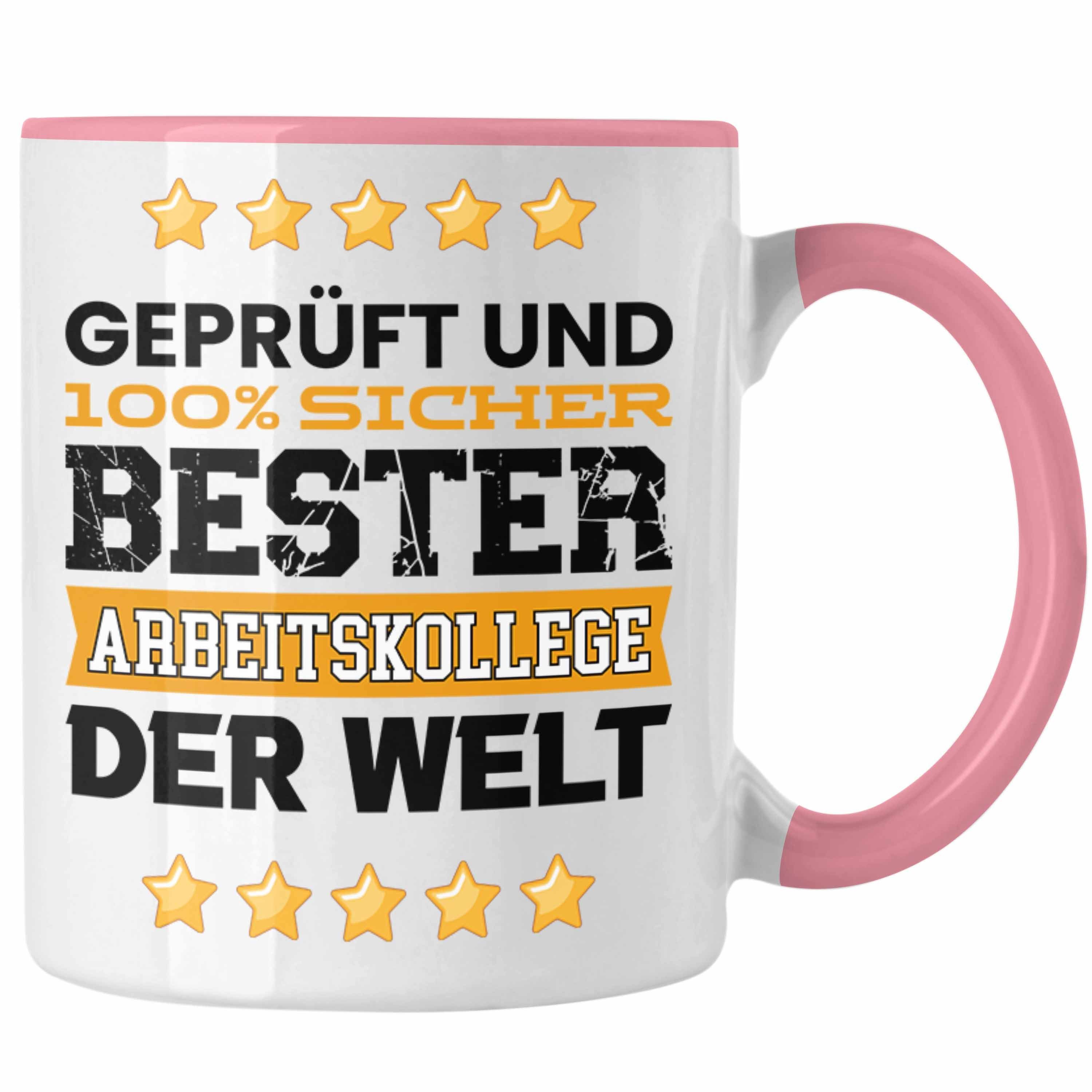 Der Bester Welt Arbeits Rosa Arbeitskollege - Tasse Trendation Geschenk Tasse für Trendation