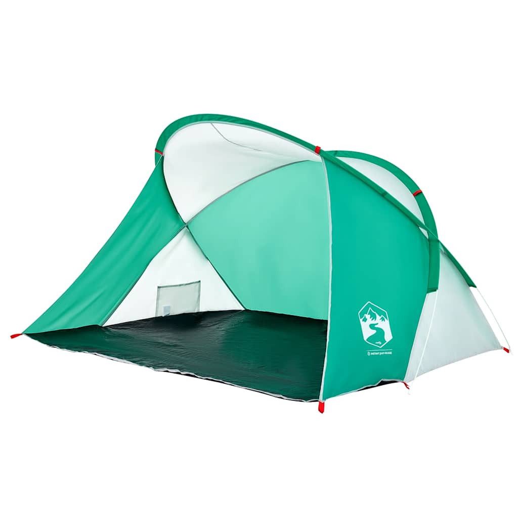 vidaXL Strandmuschel Strandzelt 2 Personen Seegrün Pop-Up Wasserdicht, (1 tlg)