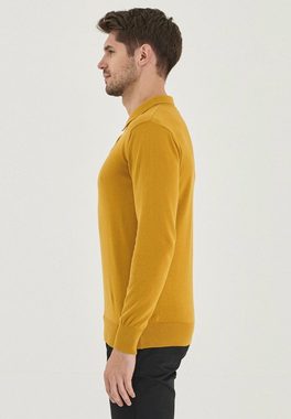ORGANICATION Polokragenpullover Men's Polo Sweater in Olive Oil