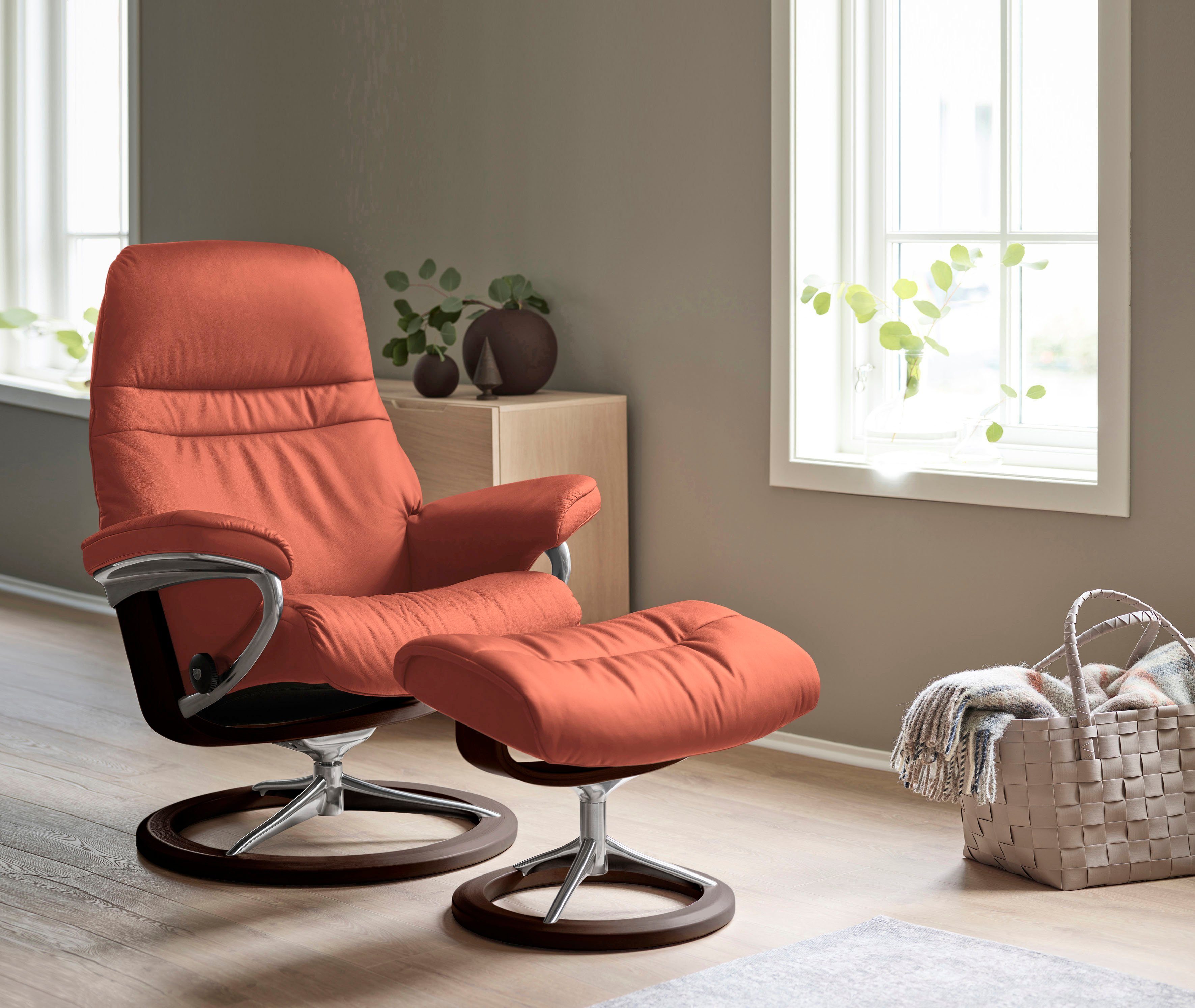 Stressless® Relaxsessel Sunrise, mit Signature Base, Größe M, Gestell Braun