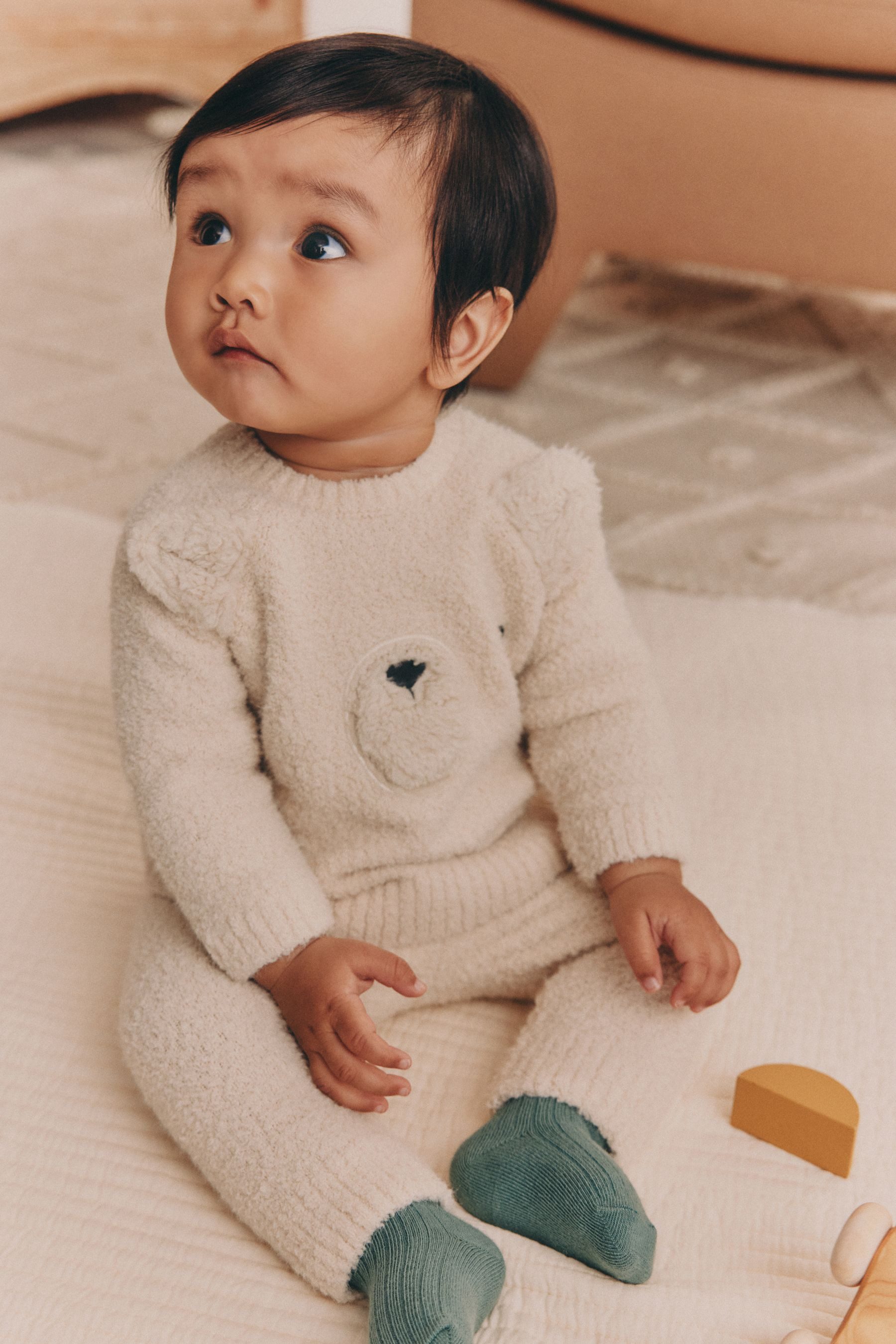 Next Top & Leggings Gestricktes Baby-Set mit Pullover und Leggings (2-tlg)
