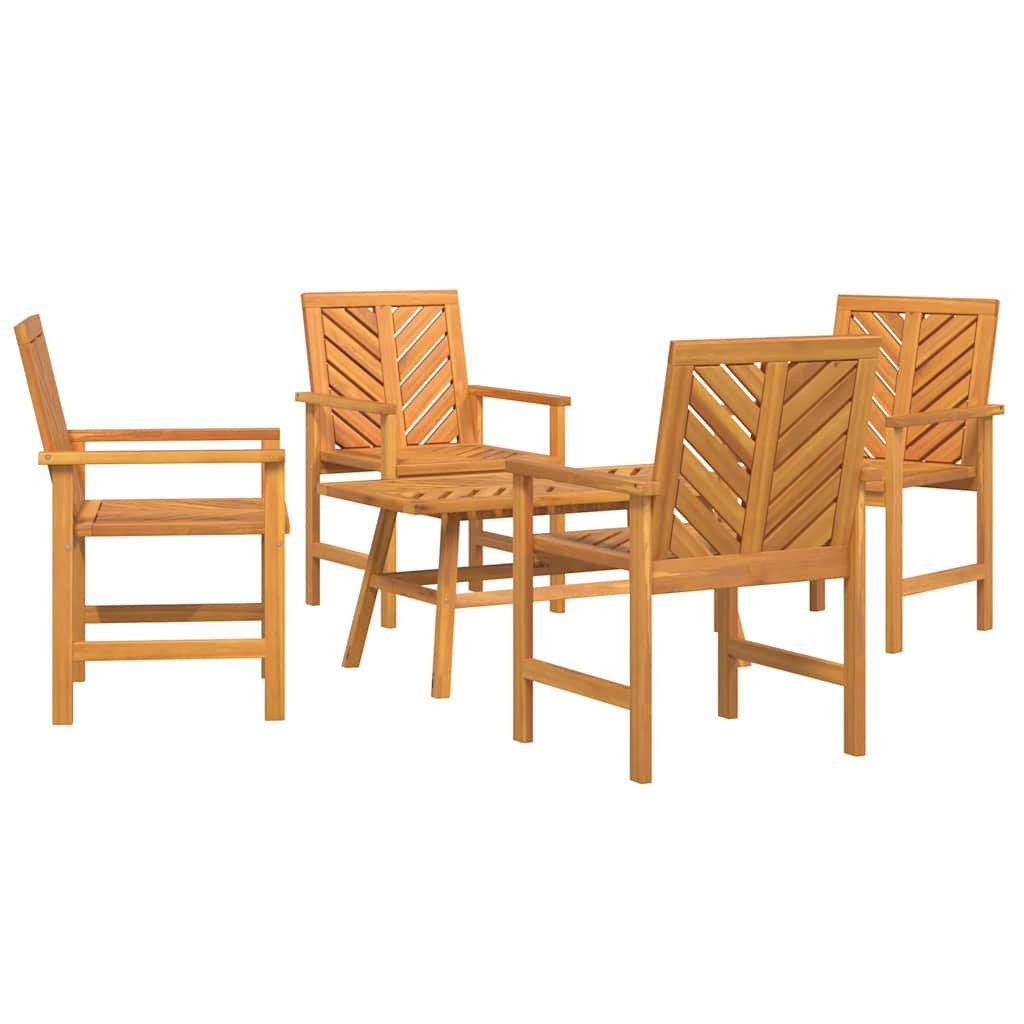 vidaXL Gartenlounge-Set Garten Lounge Set Braun Massivholz