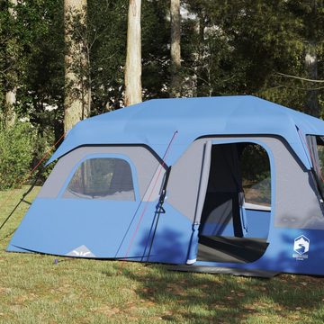 vidaXL Vorzelt Campingzelt 9 Personen Blau Verdunkelungsstoff Wasserfest, (1 tlg)