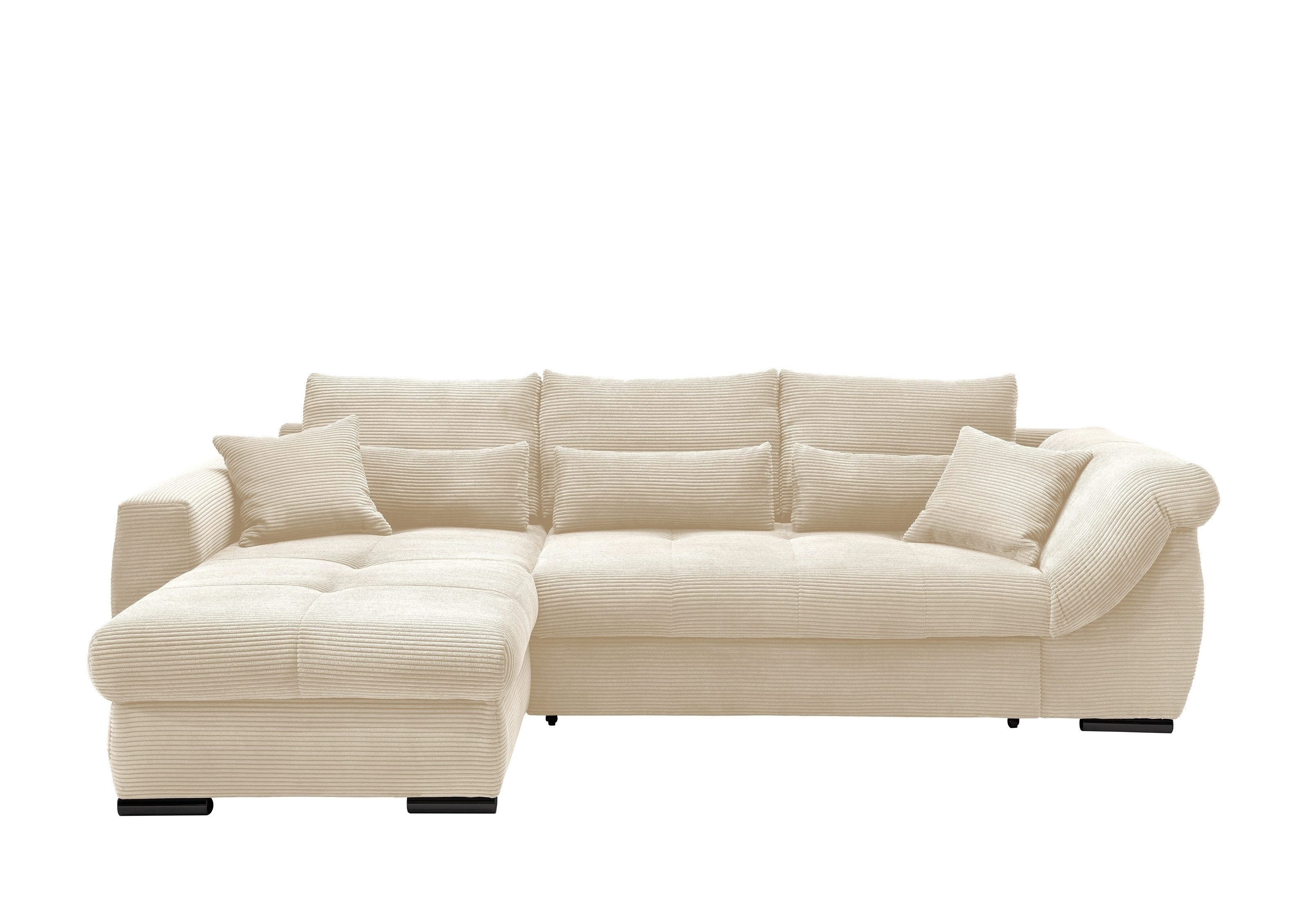 freiraum Polsterecke Felicia, in beige, Cord - 302x89x188cm (BxHxT)