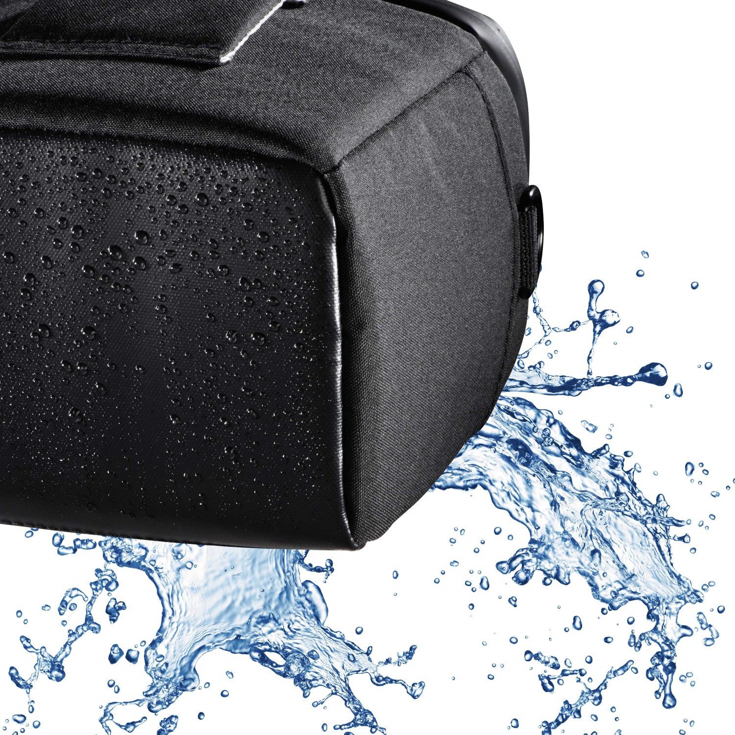 Hama Kameratasche Kamera-Tasche Grau Foto-Tasche Universal, Case Schultergurt Tragegriff Zubehör-Fächer Digitalkamera Systemkamera