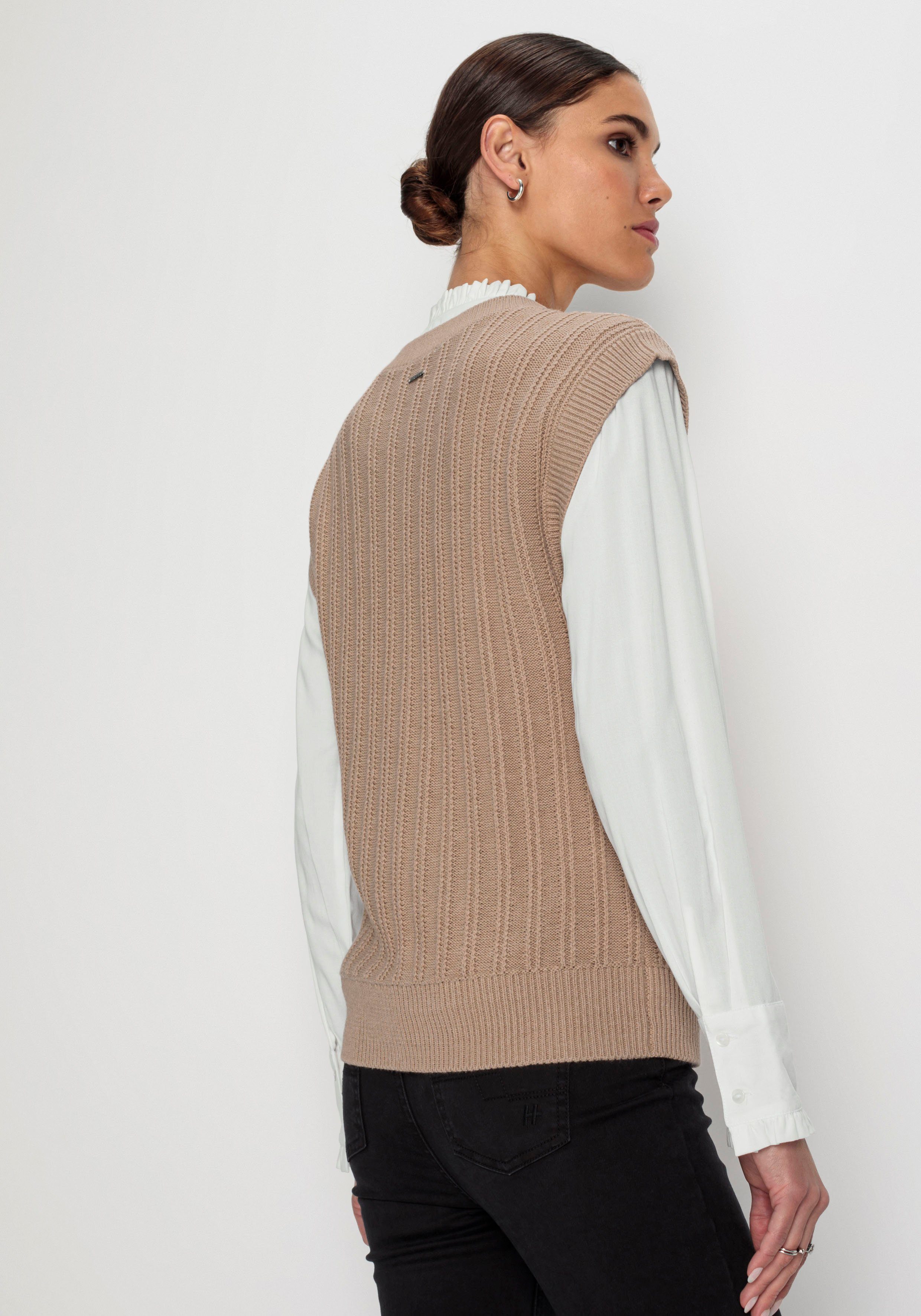 HECHTER PARIS Pullunder mit Strickmuster günstig online kaufen