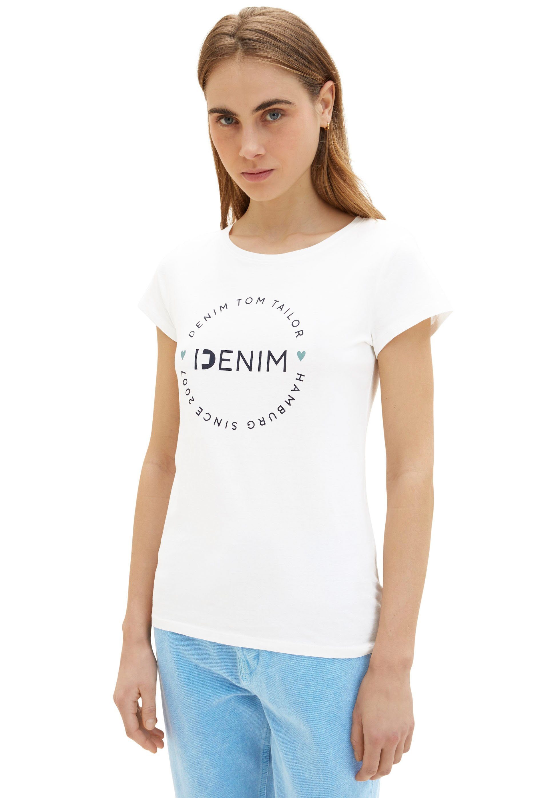 TOM TAILOR Denim T-Shirt (Packung, 2-tlg., günstig online kaufen