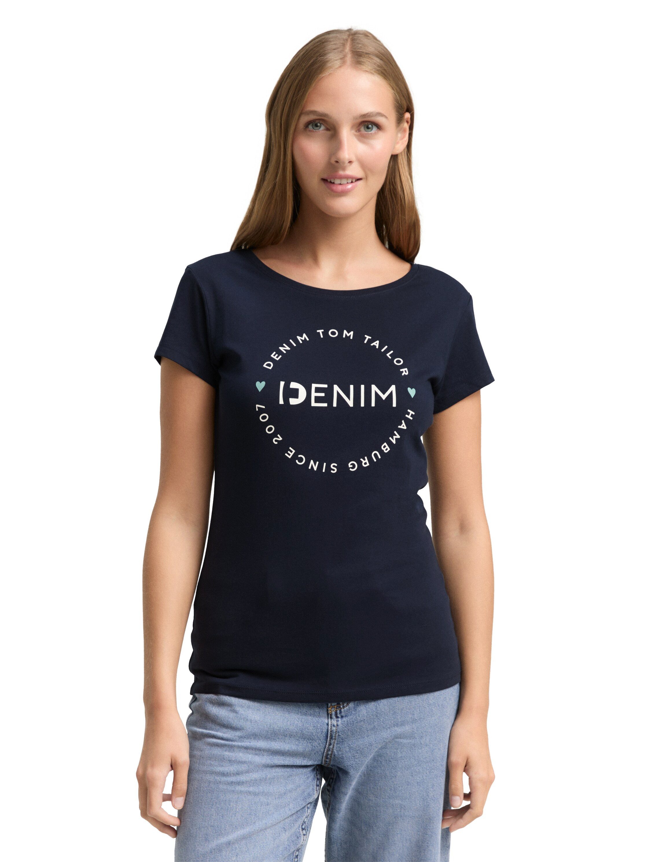 TOM TAILOR Denim T-Shirt (Packung, 2-tlg., 2-er Pack) günstig online kaufen