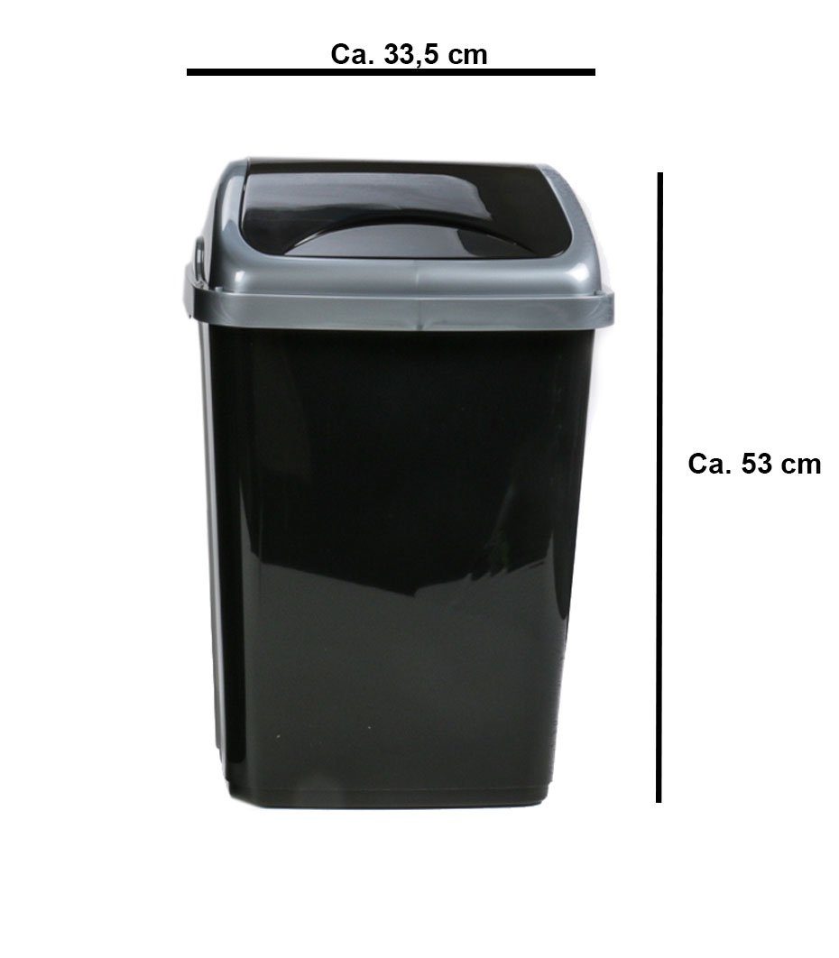 Mülleimer Müllbehälter, Volumen mit Liter 26 Bubble-Store Abfalleimer Mülleimer Schwingdeckel,