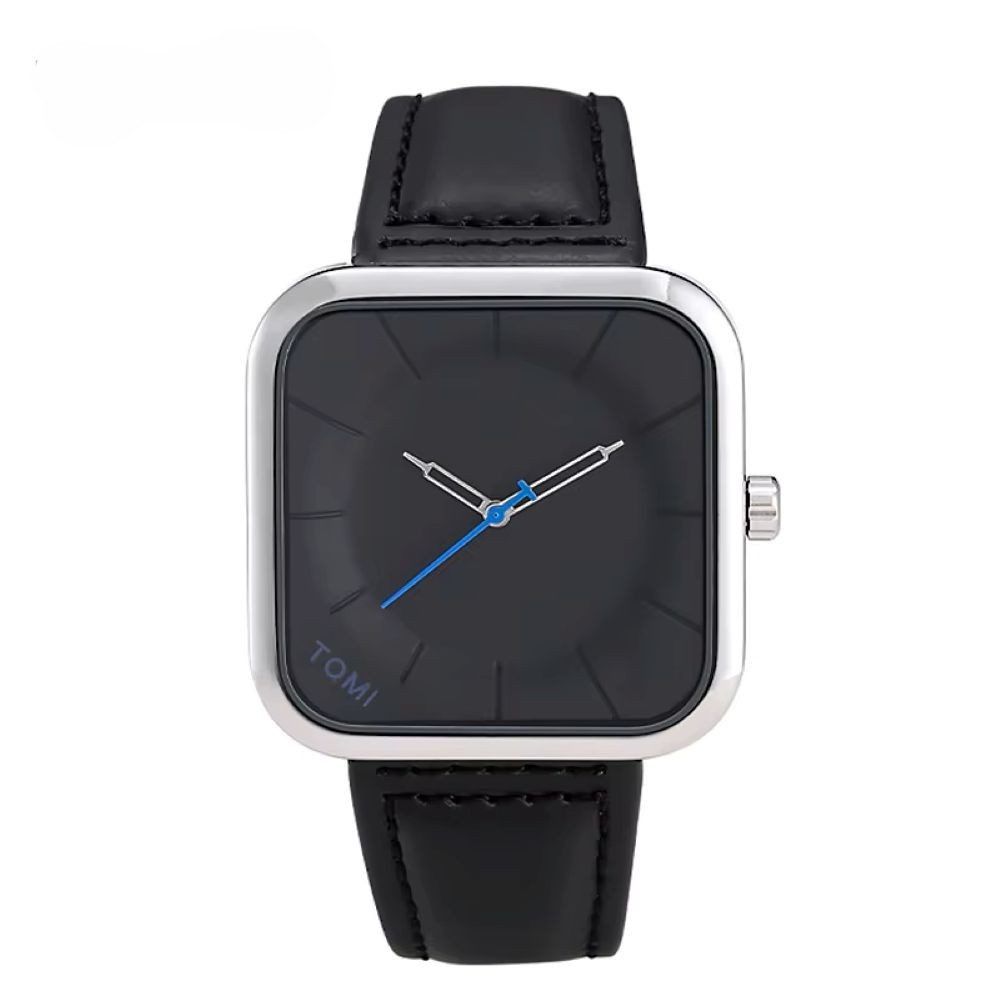 Tidy Quarzuhr TOMI Herrenuhr Minimalistische Quadrat-Designuhr mit 6 Farben