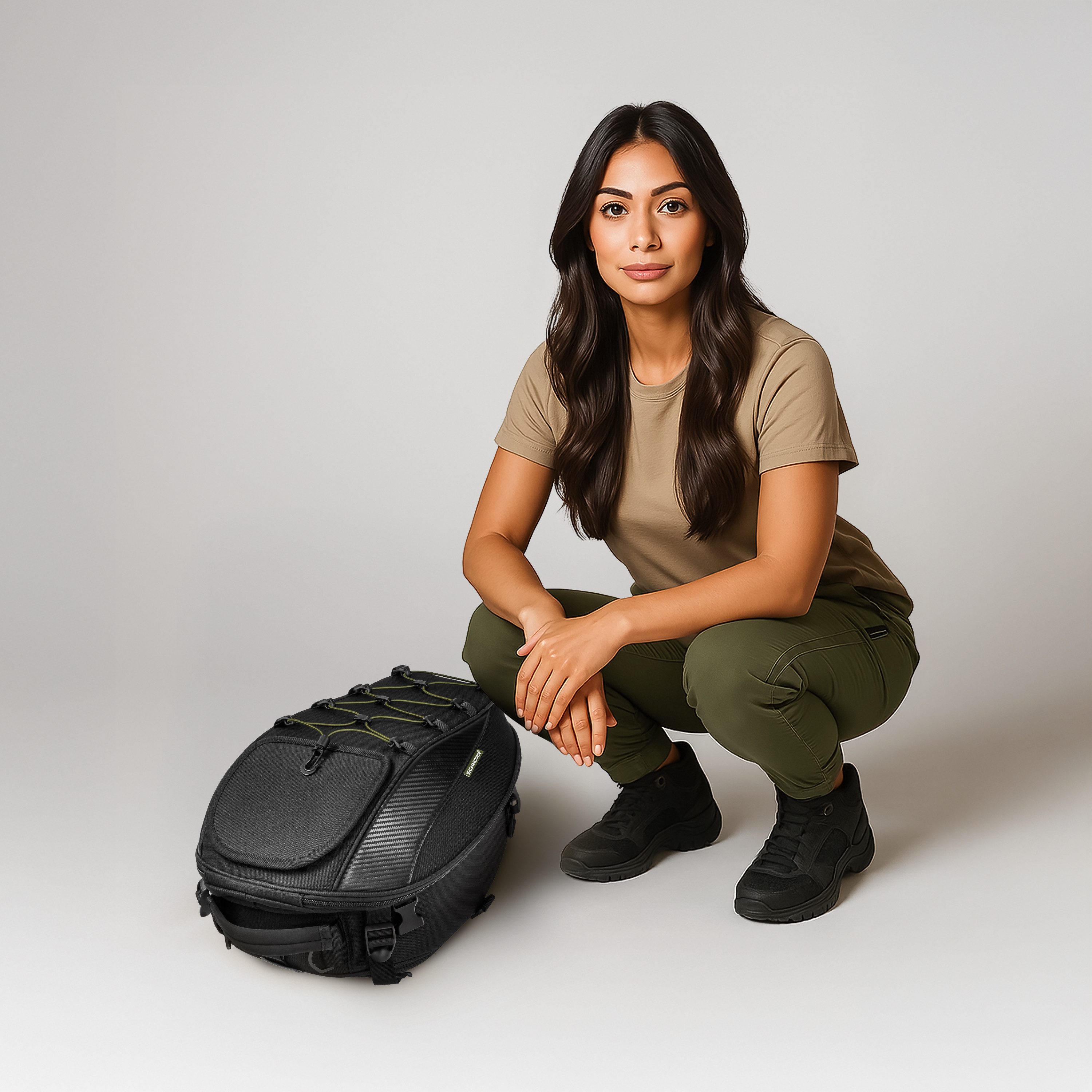 SCHNORR Rucksack Hecktasche Motorrad TB30 mit Tragegurten für Kawasaki Z 650