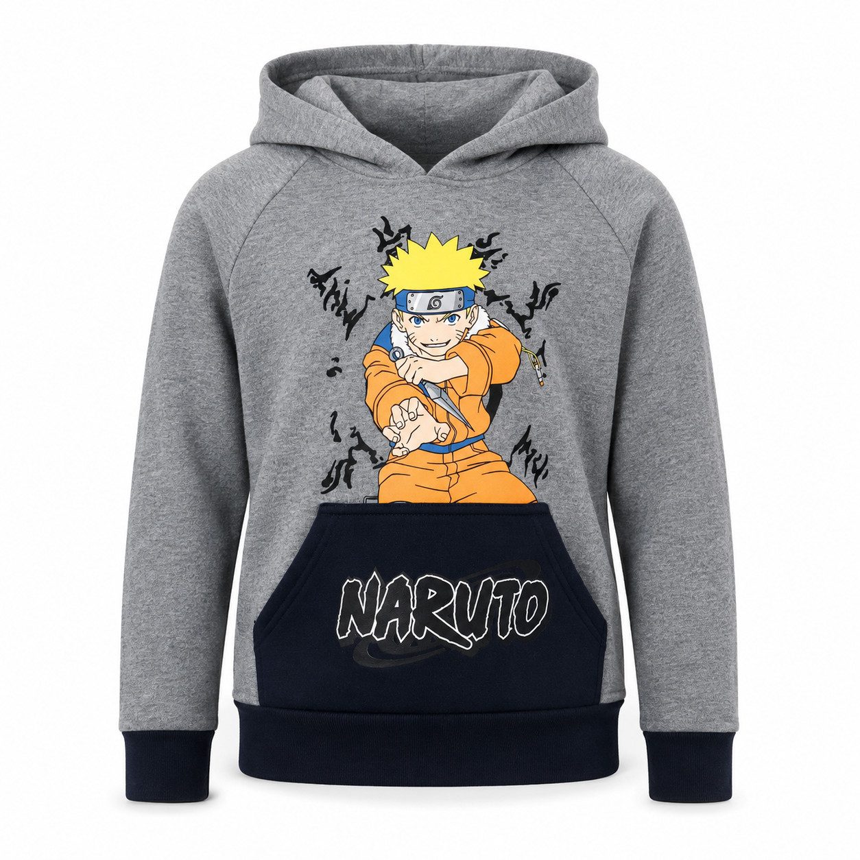 Naruto Kapuzenpullover Anime Naruto Shippuden Kinder Fleece Hoodie Pulli Gr. 98 bis 140
