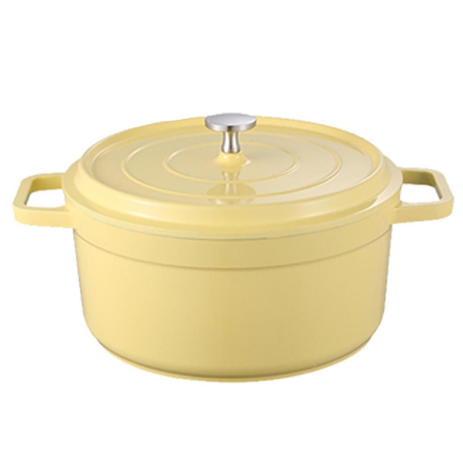 LuxusKollektion Schmortopf Emaille Brotbacktopf 2.75L Gelb