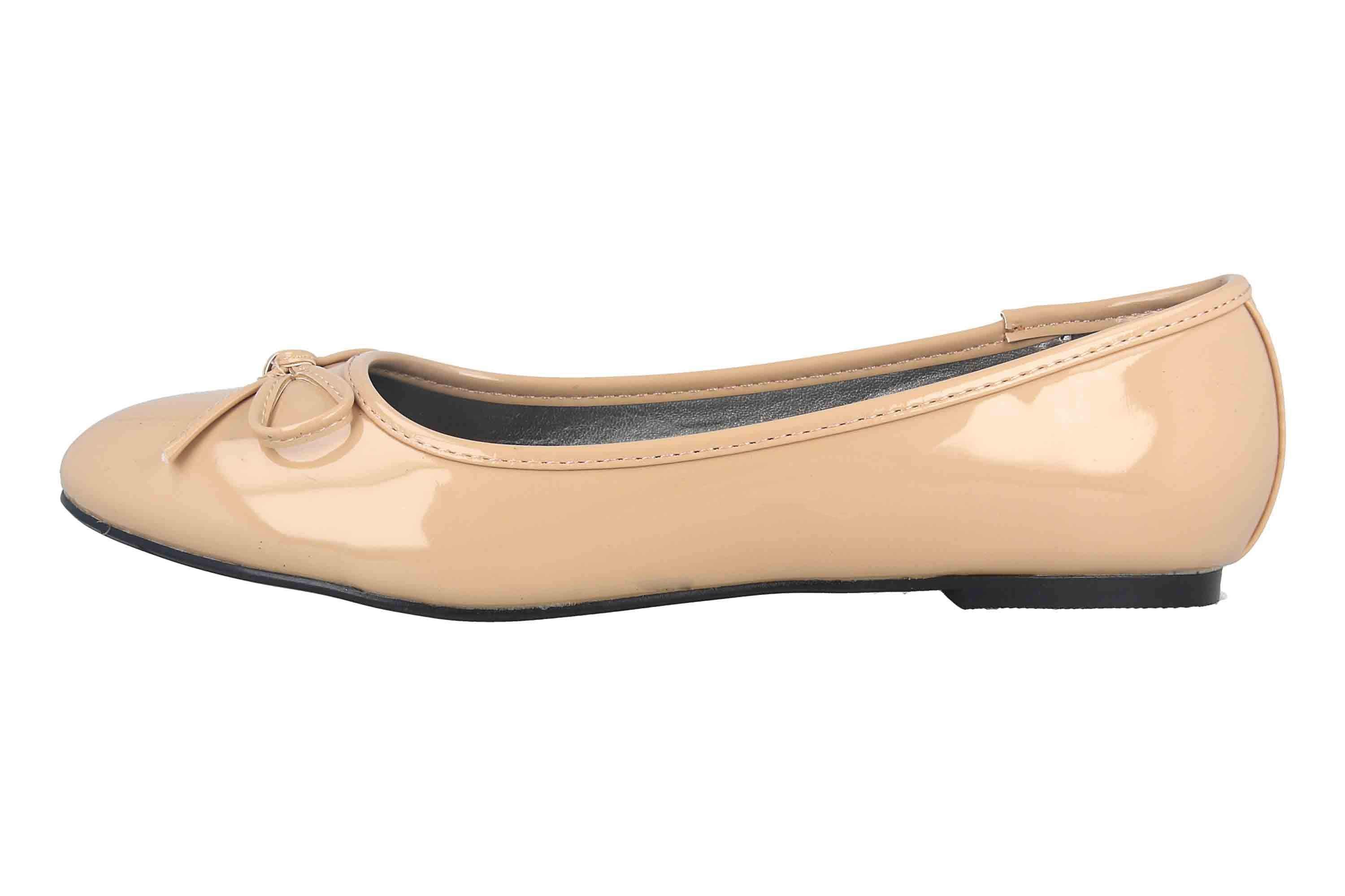 Andres Machado TG104 Charol Beige Ballerina