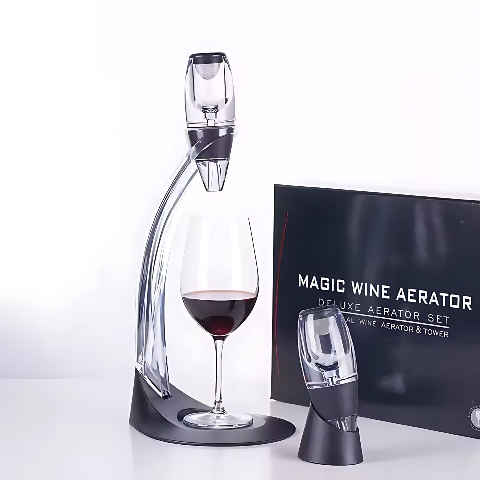 HoyoLee Handels GmbH Dekanter Rotwein-Dekanter Weinausgießer Vino Air Dekantierausgießer Weinkaraffe