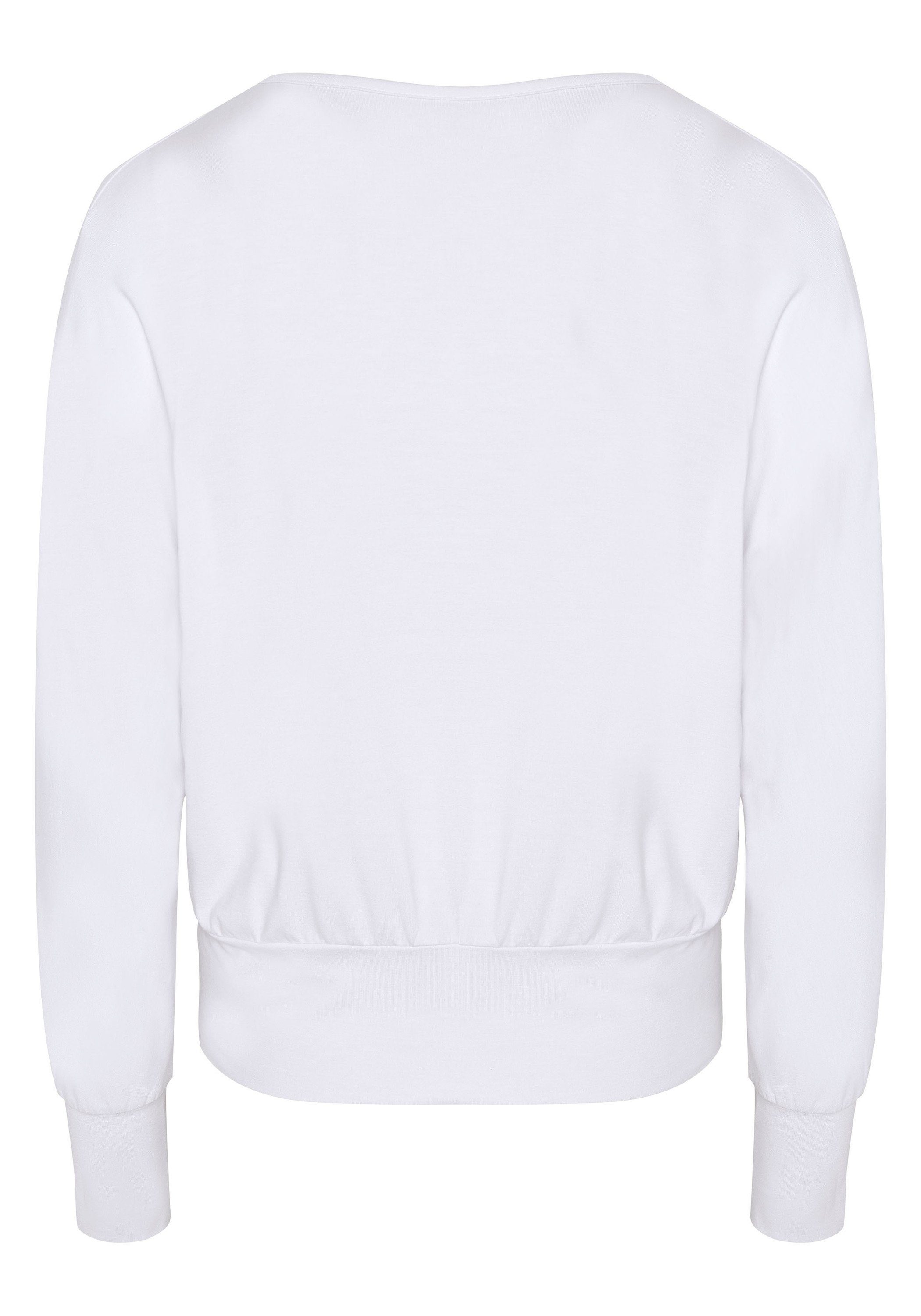 White Fatto Silhouette Langarmshirt Detto 10 lockerer in