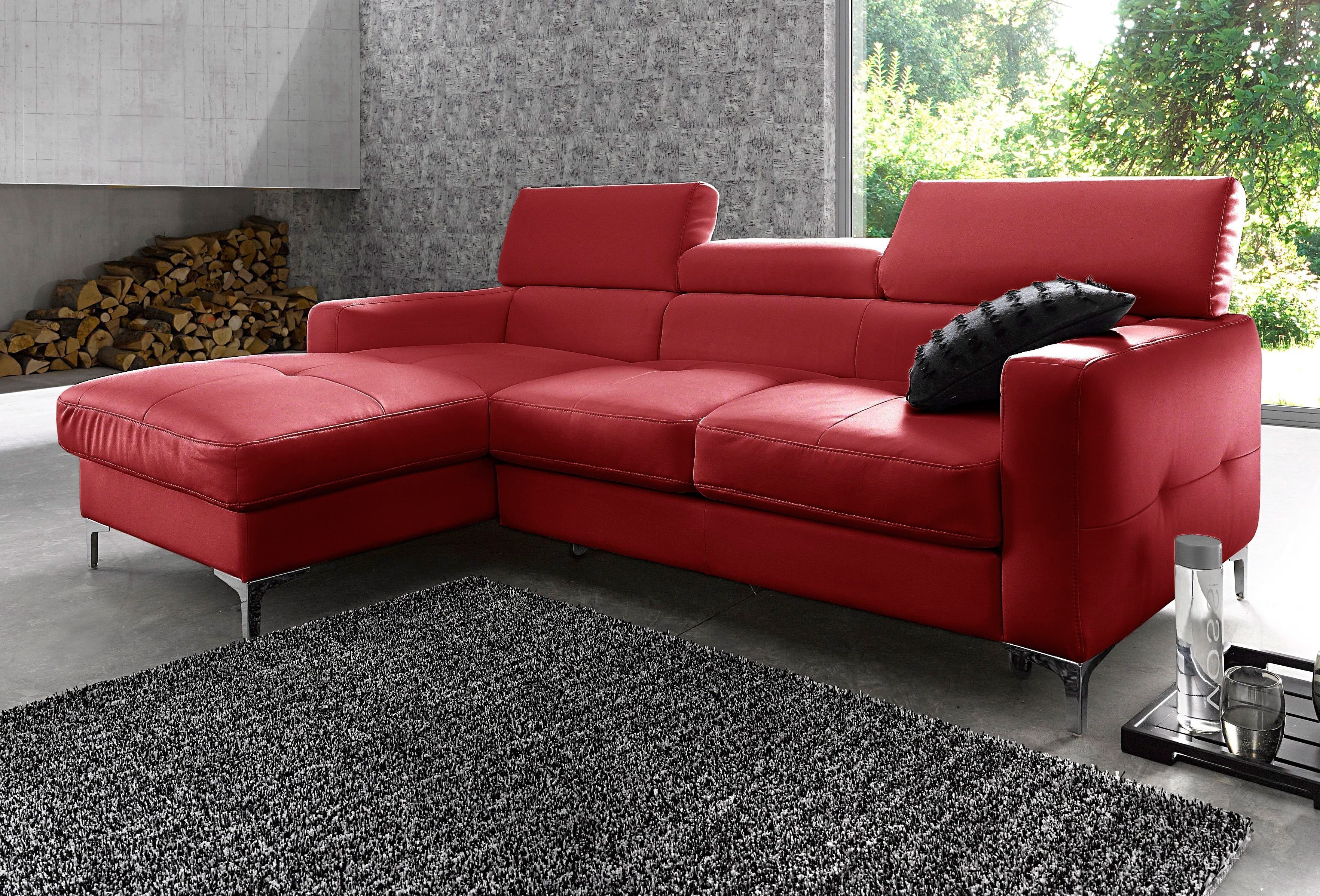 COTTA Ecksofa Sammy L-Form, mit Kopfteilverstellung, günstig online kaufen