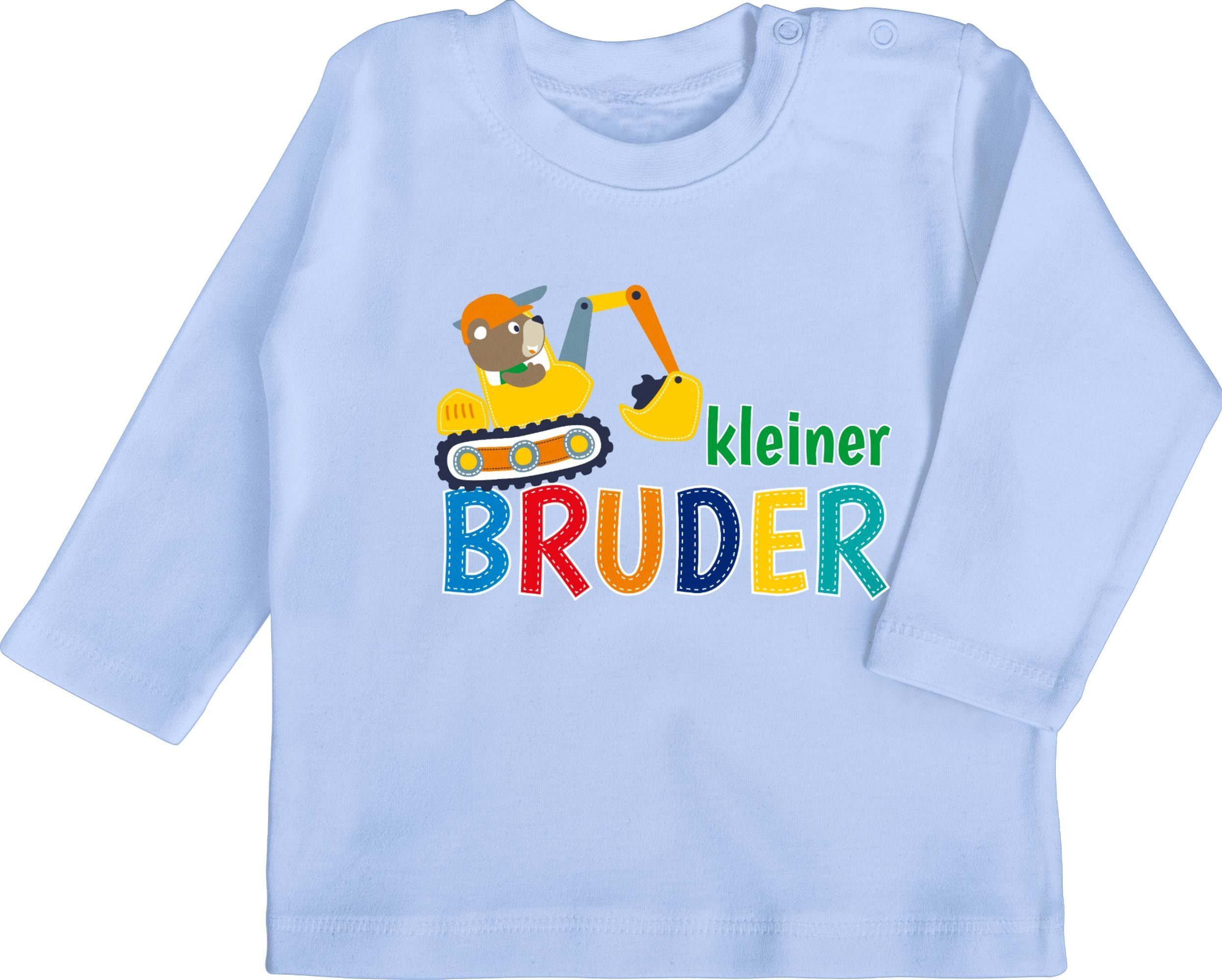 Shirtracer T-Shirt Kleiner Bruder Bagger Kleiner Bruder 2 Babyblau