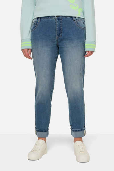 Laurasøn Regular-fit-Jeans Boyfriend-Jeans 5-Pocket mit recyceltem Polyester