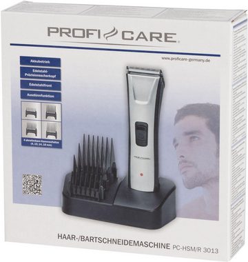 ProfiCare Haar- und Bartschneider PC-HSM/R 3013, Edelstahlfront
