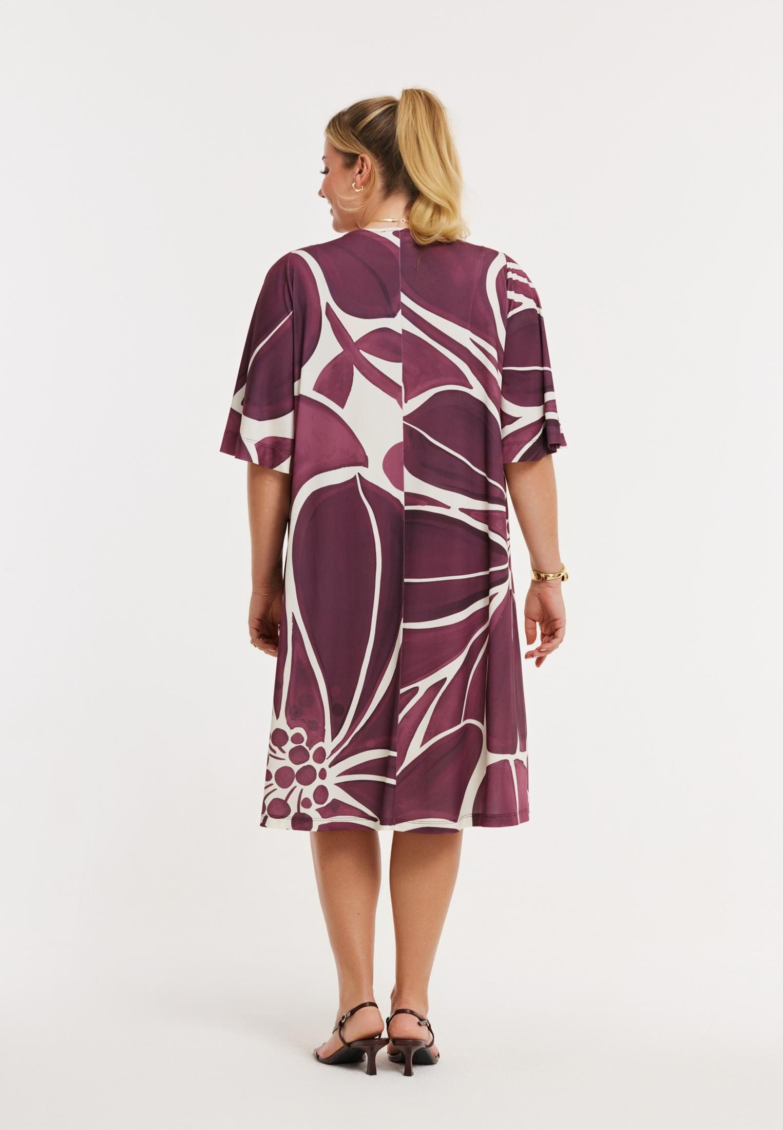 YOEK A-Linien-Kleid Damen Kleid mit Druck Bio-Baumwolle
