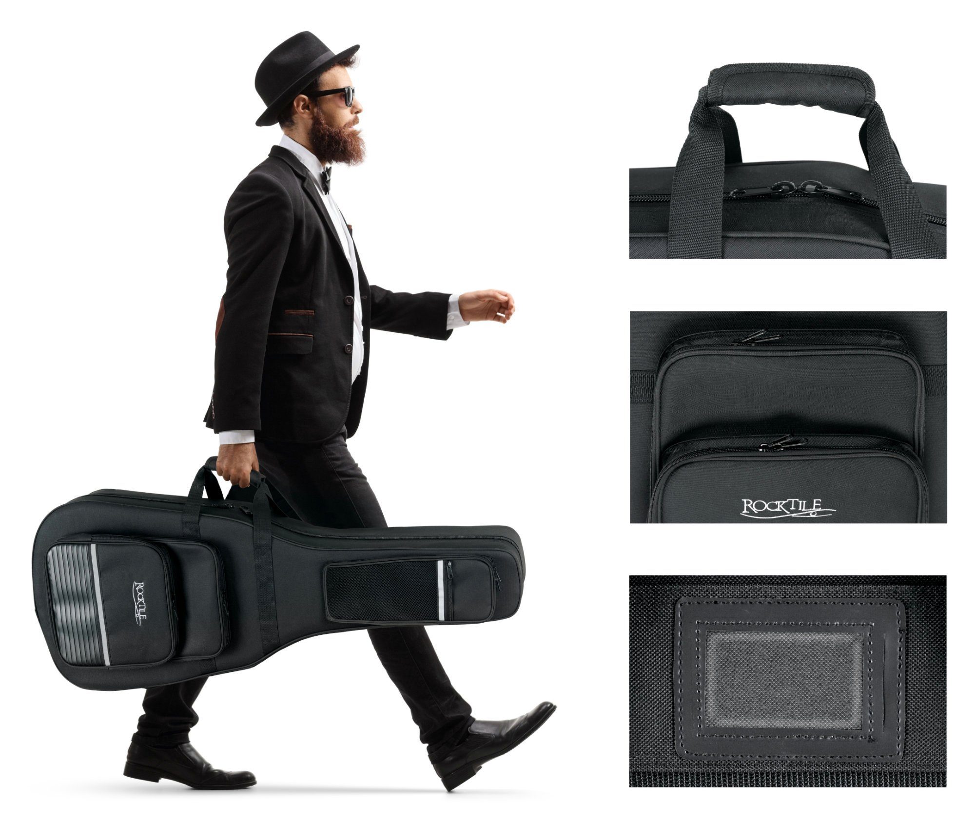 Rocktile Gitarrentasche Leichtkoffer für Klassikgitarre, Lightcase für Konz günstig online kaufen