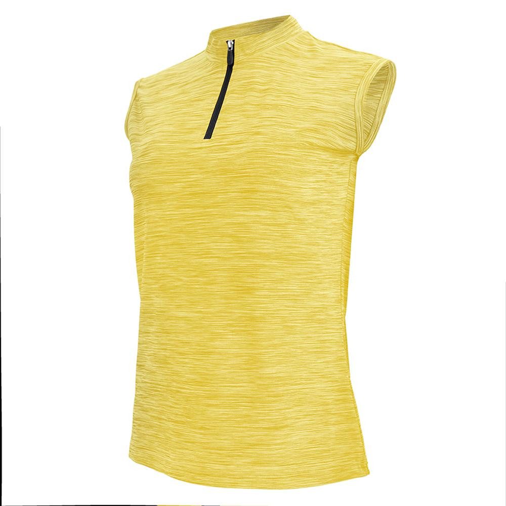 Funktionsshirt CHIBA Lady Melange Shirt Sleeveless - ärmelloses Damen-Radtrikot gelb