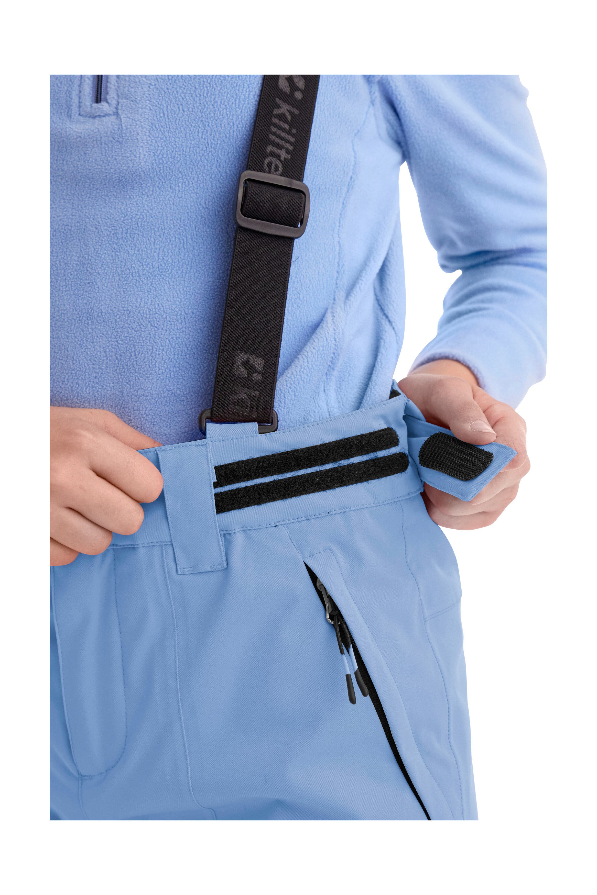 Killtec Skihose Girls Skihose 242 Wasserdicht, atmungsaktiv, abnehmbare Träger, rutschfester Schneefang