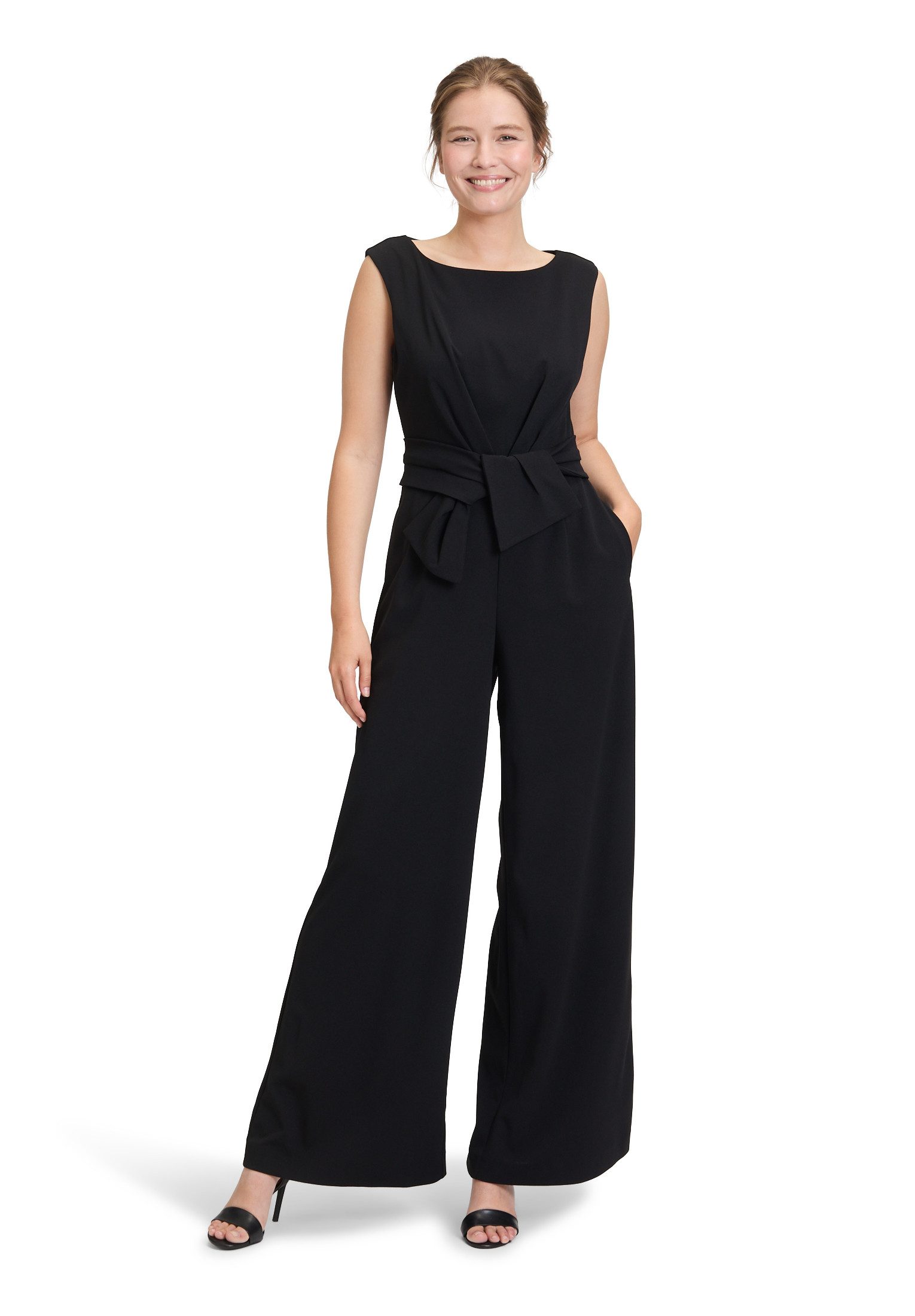 Vera Mont Overall Damen Jumpsuit mit weitem Bein (1-tlg) Bunddetail günstig online kaufen