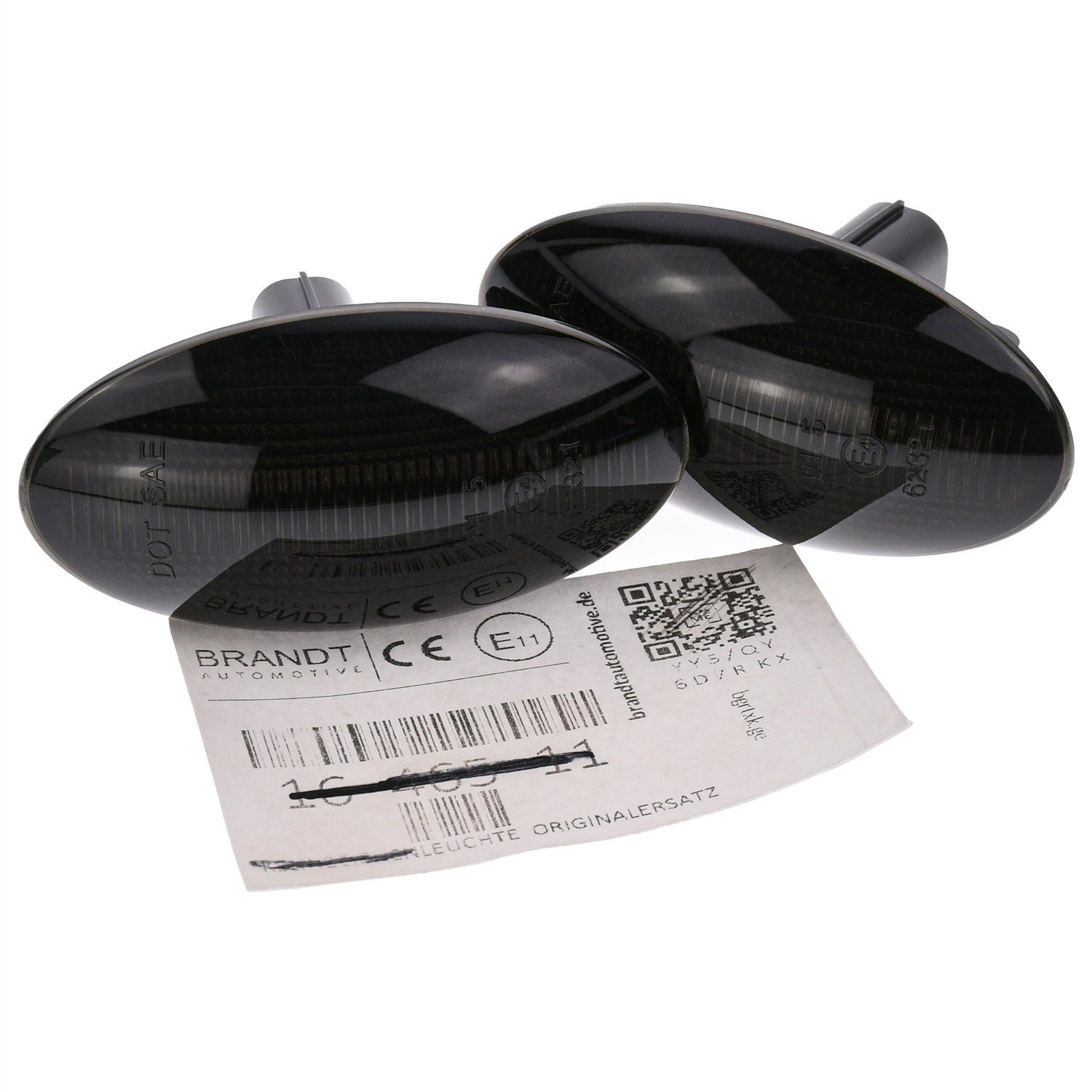 BRANDT AUTOMOTIVE KFZ-Ersatzleuchte Auto Seitenblinker Set LED Blinker Schwarz, für Mazda 2 I DY (04.2003-10.2007); 2 II DE/DH (11.2007-12.2014); ...