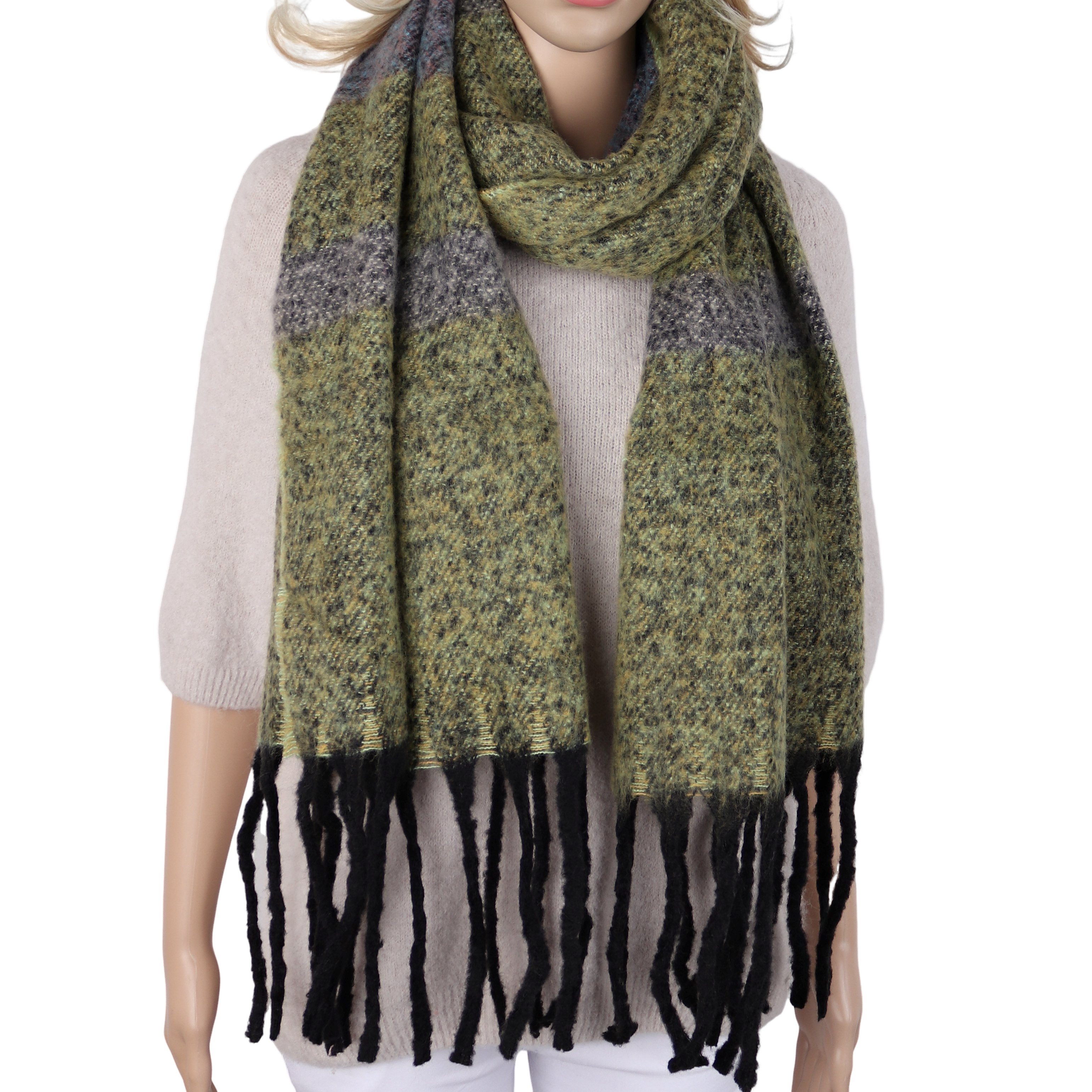 MIRROSI Modeschal Damen Schal 50x180 cm – superweicher Winterschal, Karo-Desgin, (Neue Kollektion Herbst/Winter 2026), warm & modisch, ideal für Herbst und Winter