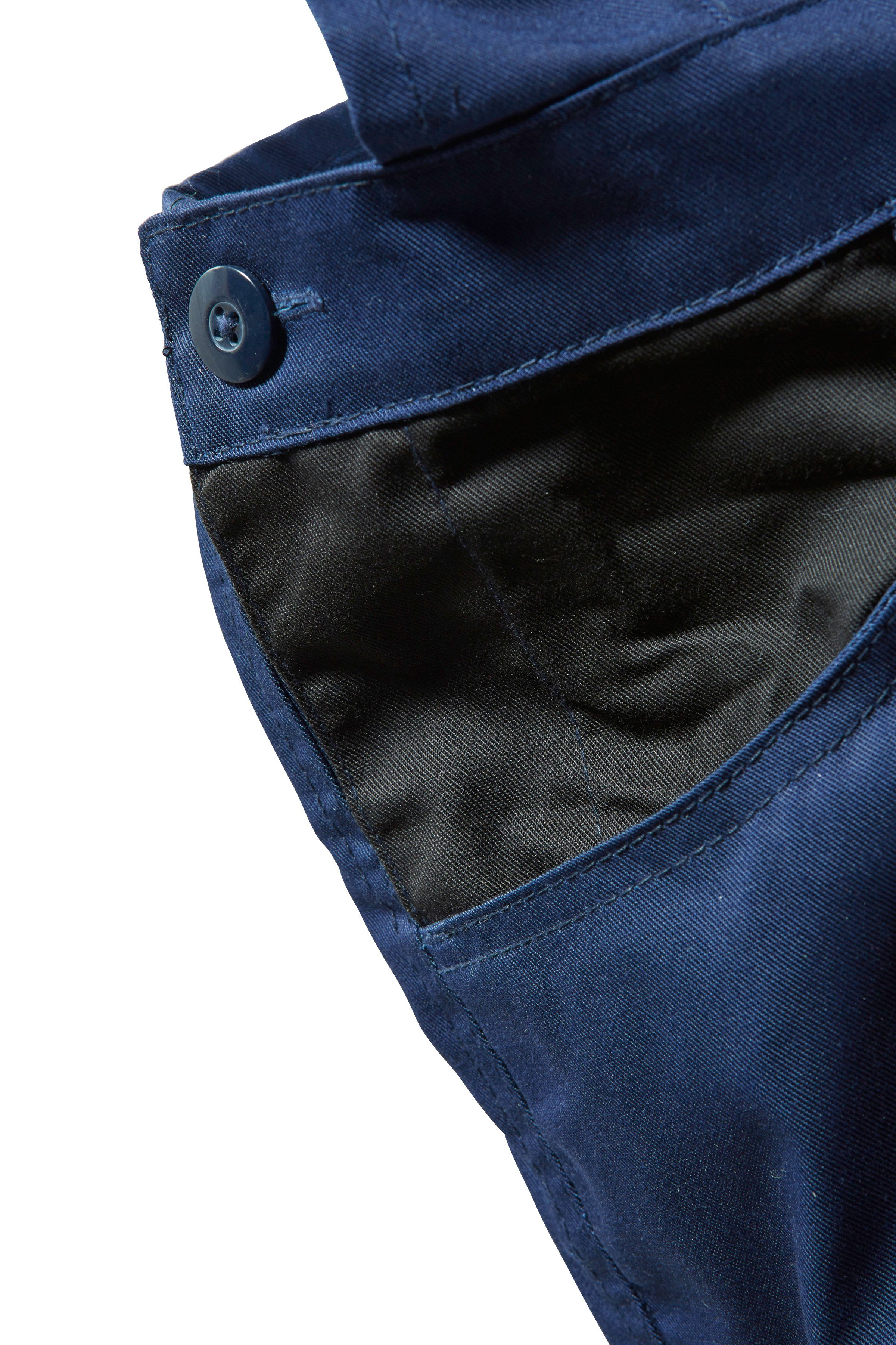 mit Pull blau-schwarz Reflexeinsätzen Latzhose safety& more