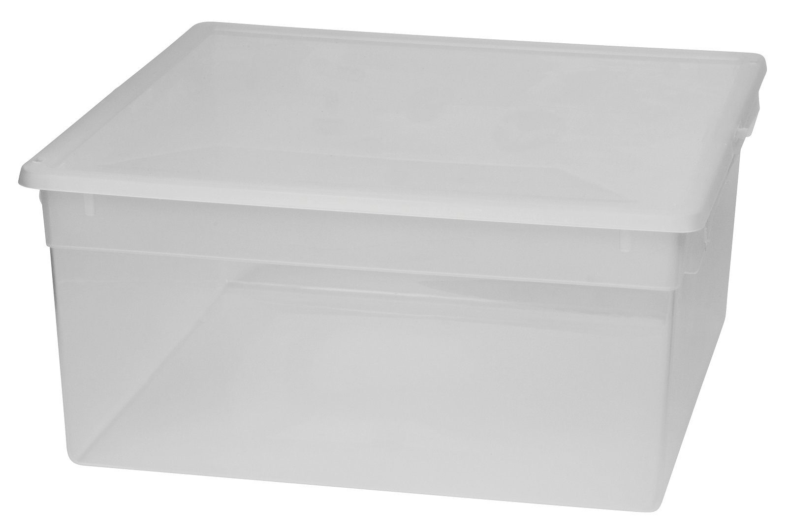 Kreher Aufbewahrungsbox mit Deckel aus transparentem Kunststoff (23 Liter)