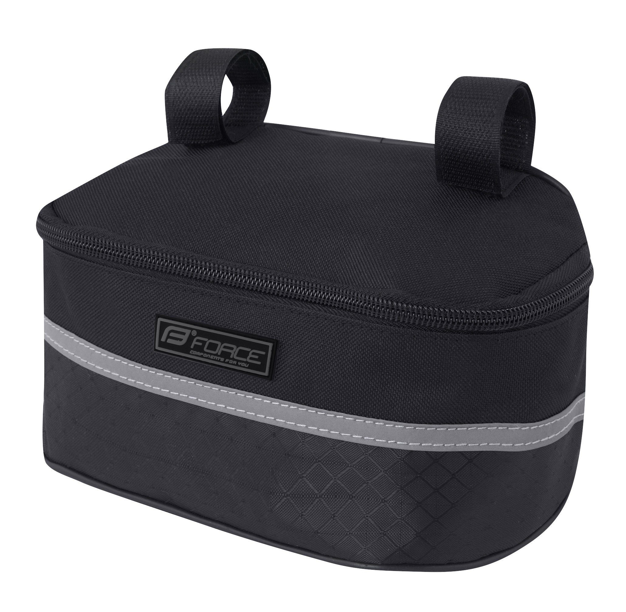 FORCE Fahrradtasche Lenkertasche FORCE ROLLER silberstreifen