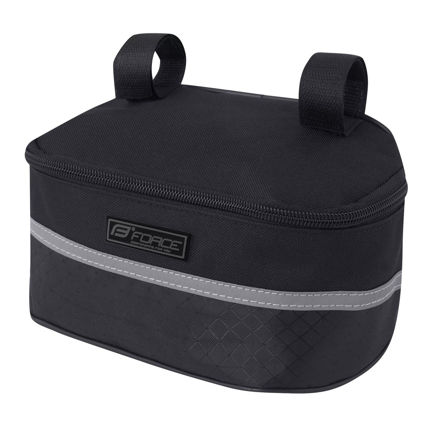 FORCE Fahrradtasche Lenkertasche FORCE ROLLER silberstreifen