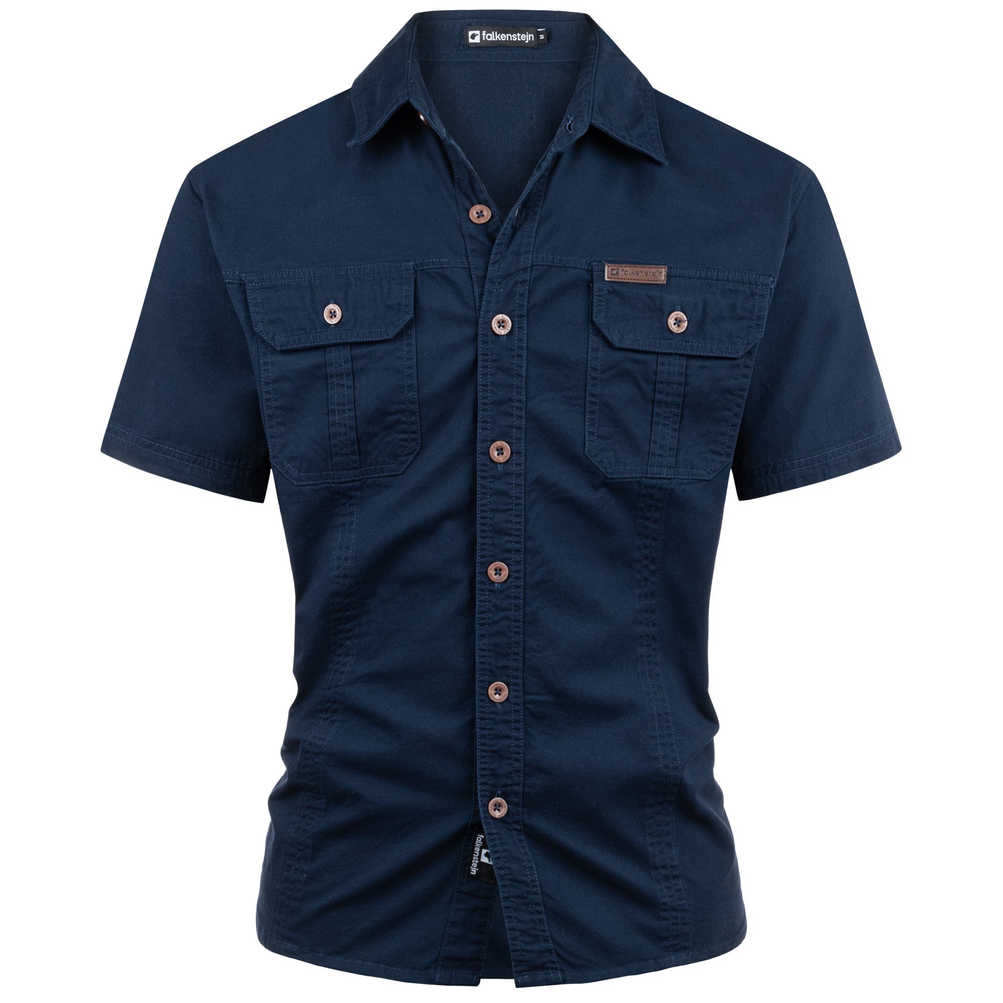 FALKENSTEJN Kurzarmhemd FALKENSTEJN Herren-Kurzarmhemd aus 100% Baumwolle a günstig online kaufen