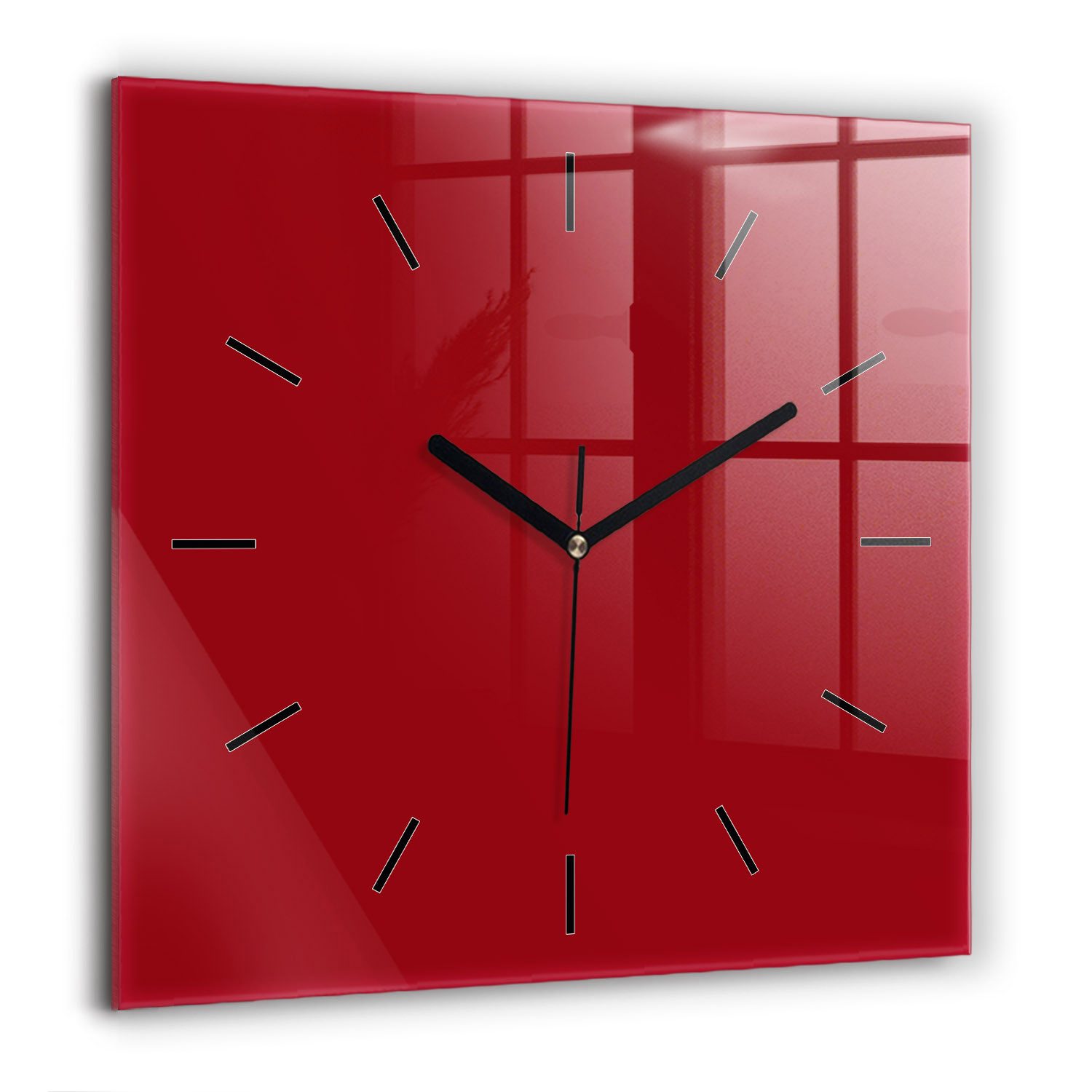 Tulup Wanduhr Modernistische Glaswanduhr 60x60cm Uhr günstig online kaufen