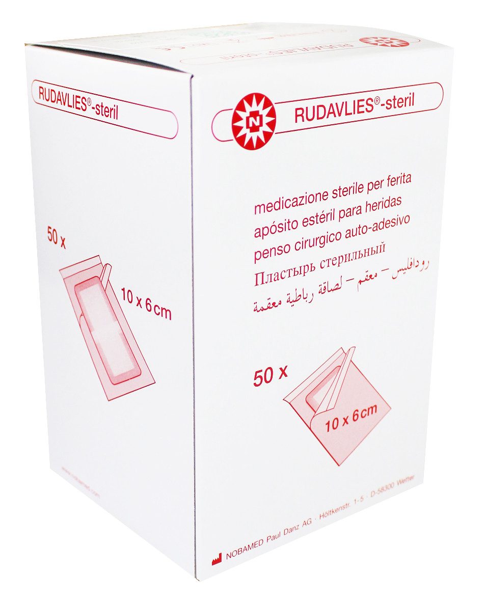 Nobamed Wundpflaster Rudavlies-steril Verbandpflaster 50 Stück