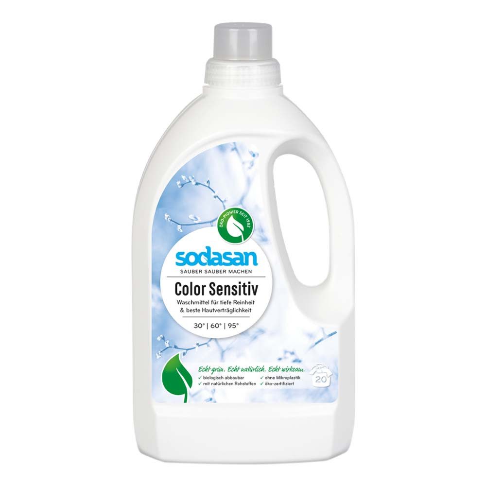 Sodasan Color Waschmittel flüssig - Sensitiv 1,5L Colorwaschmittel