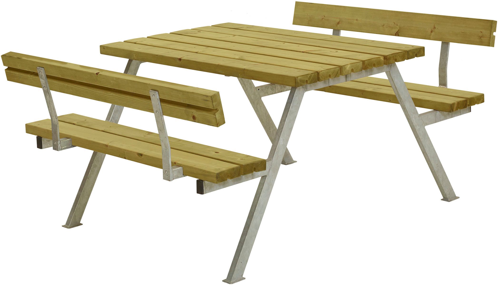 PLUS Garten-Essgruppe Alpha Kombimöbel mit 2 Rückenlehnen, (1-tlg), 118x185x76/45 cm