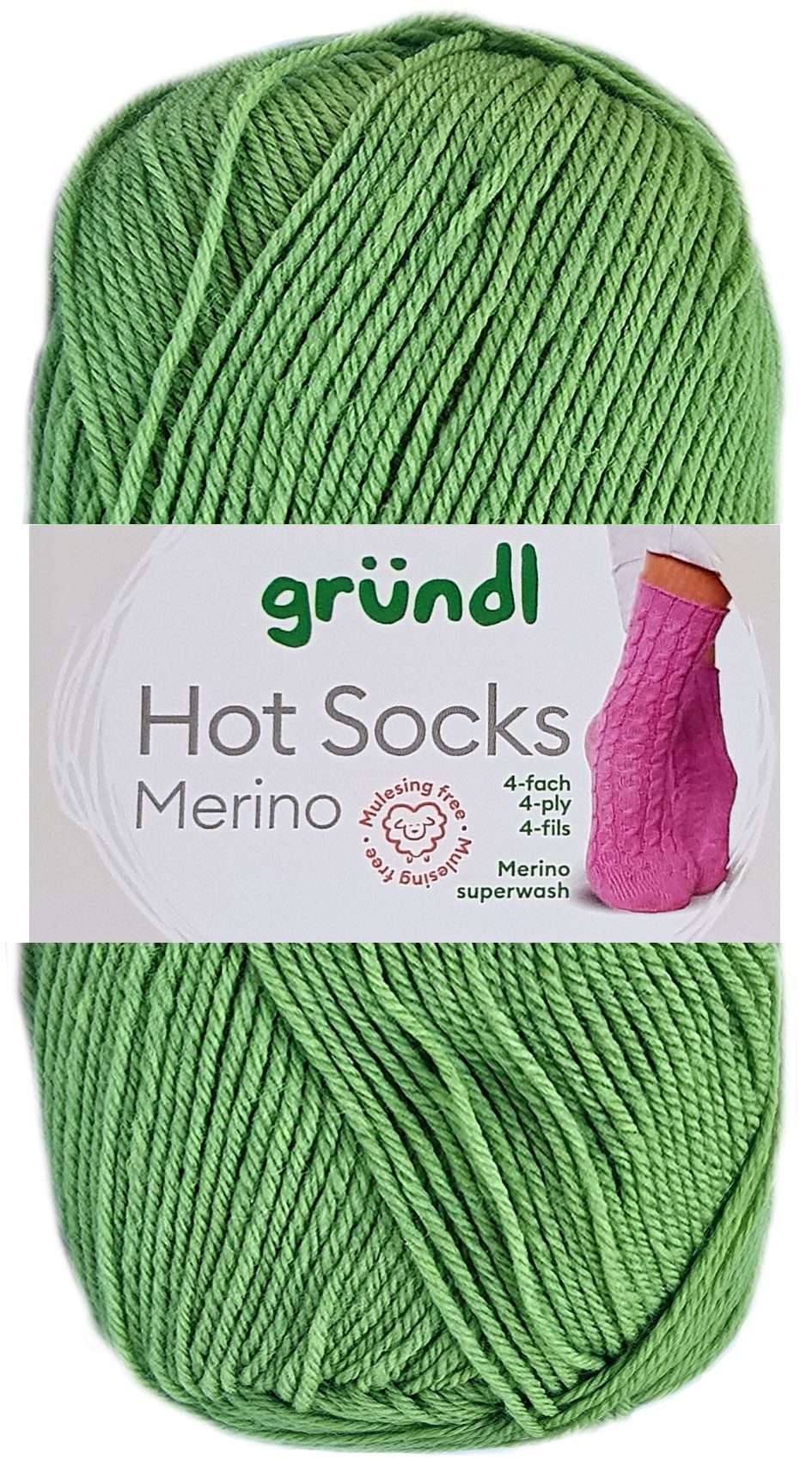 Gründl 50 Gramm Gründl Hot Socks Merino Superwash 4-fach Häkelwolle