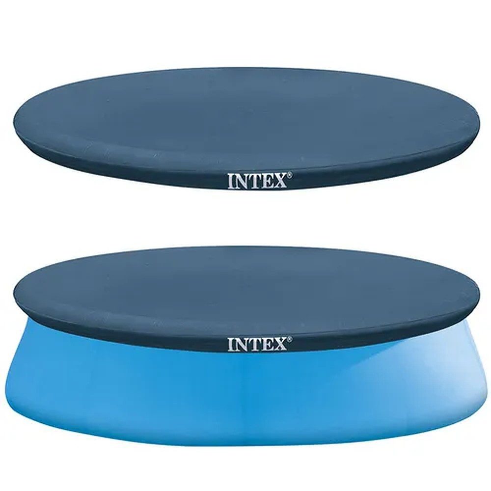 Intex Poolverdeck Abdeckplane Poolplane Schutzplane, (Spar-Set, 1-St), Vinyl, witterungsfest, 30 cm Überlappung
