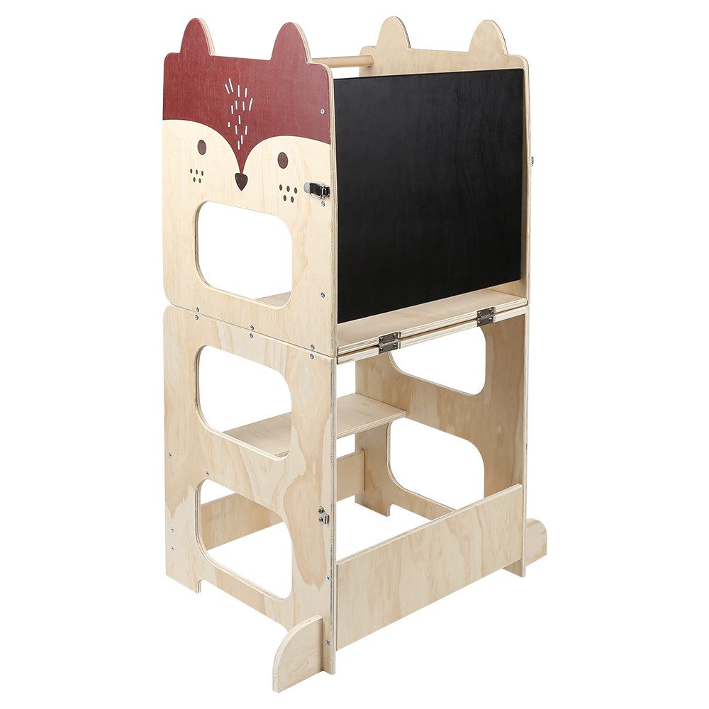 JEOBEST Stehhilfe Kleinkindturm, Lernturm, Stehturm, 3-in-1-Küchenhocker, ( günstig online kaufen