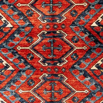 Orientteppich Afghan - 182 x 118 cm - mehrfarbig, morgenland, rechteckig, Höhe: 7 mm, Wohnzimmer, Handgeknüpft, Einzelstück mit Zertifikat